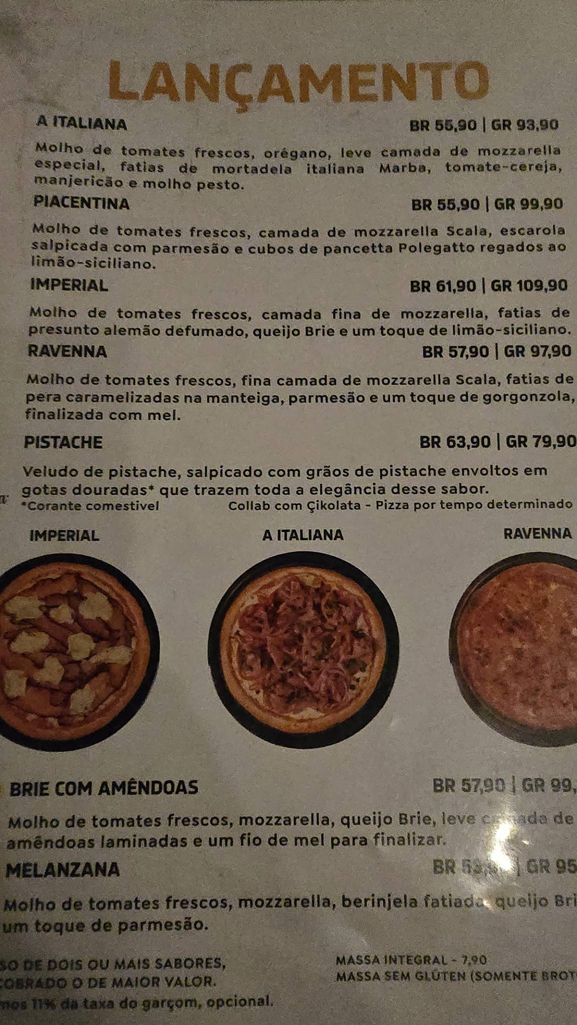 Verace Pizza - Unidade II cardápio
