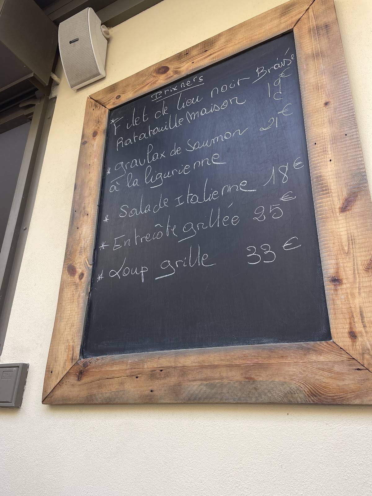 Menu de Villa 2 Palmiers