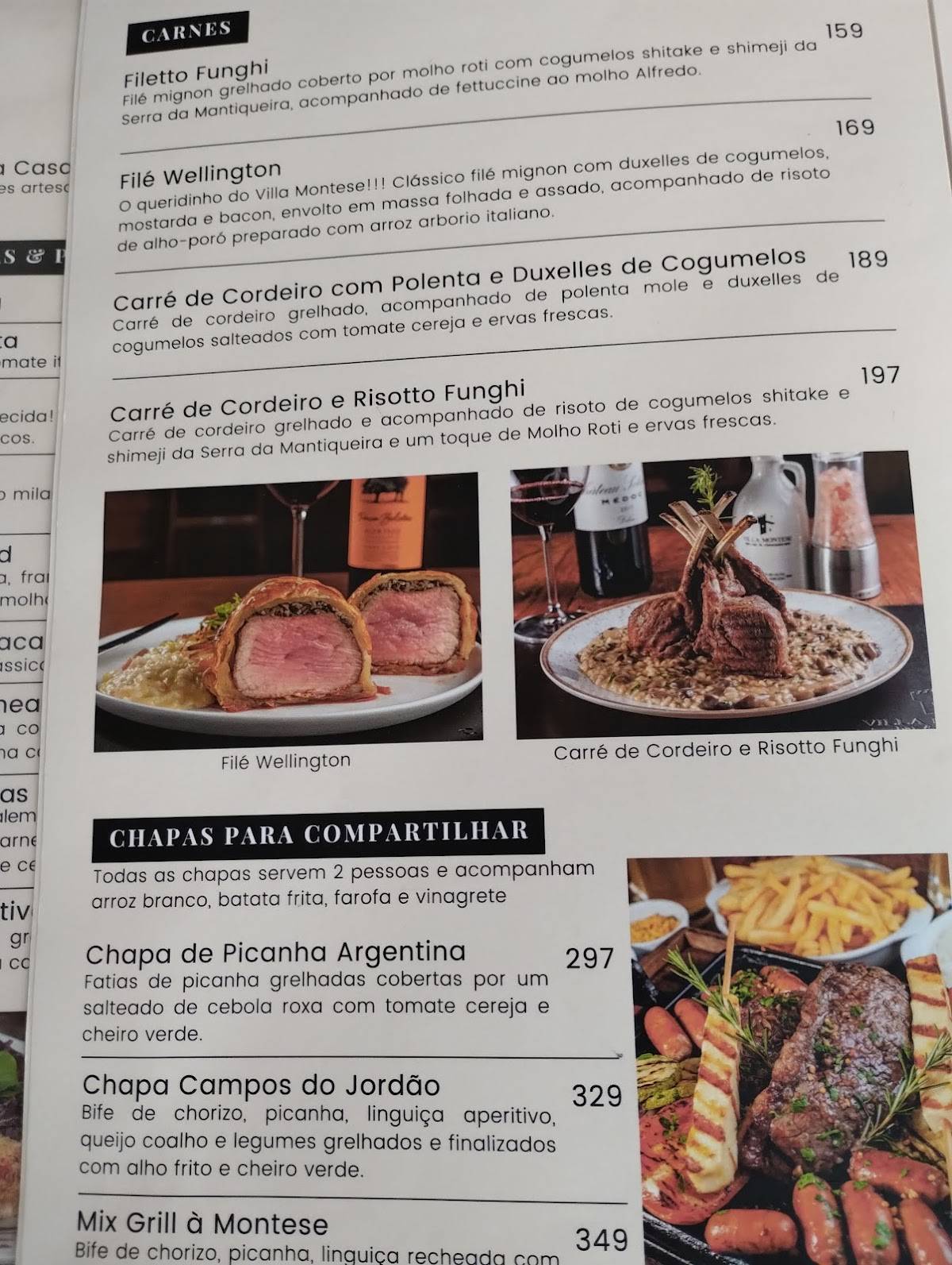 Villa Montese Bar & Ristorante cardápio