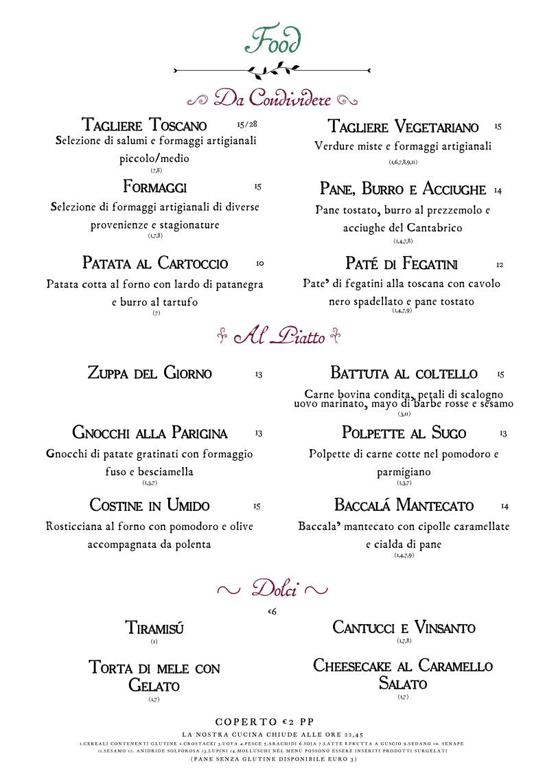 Menu di Vinarkia 