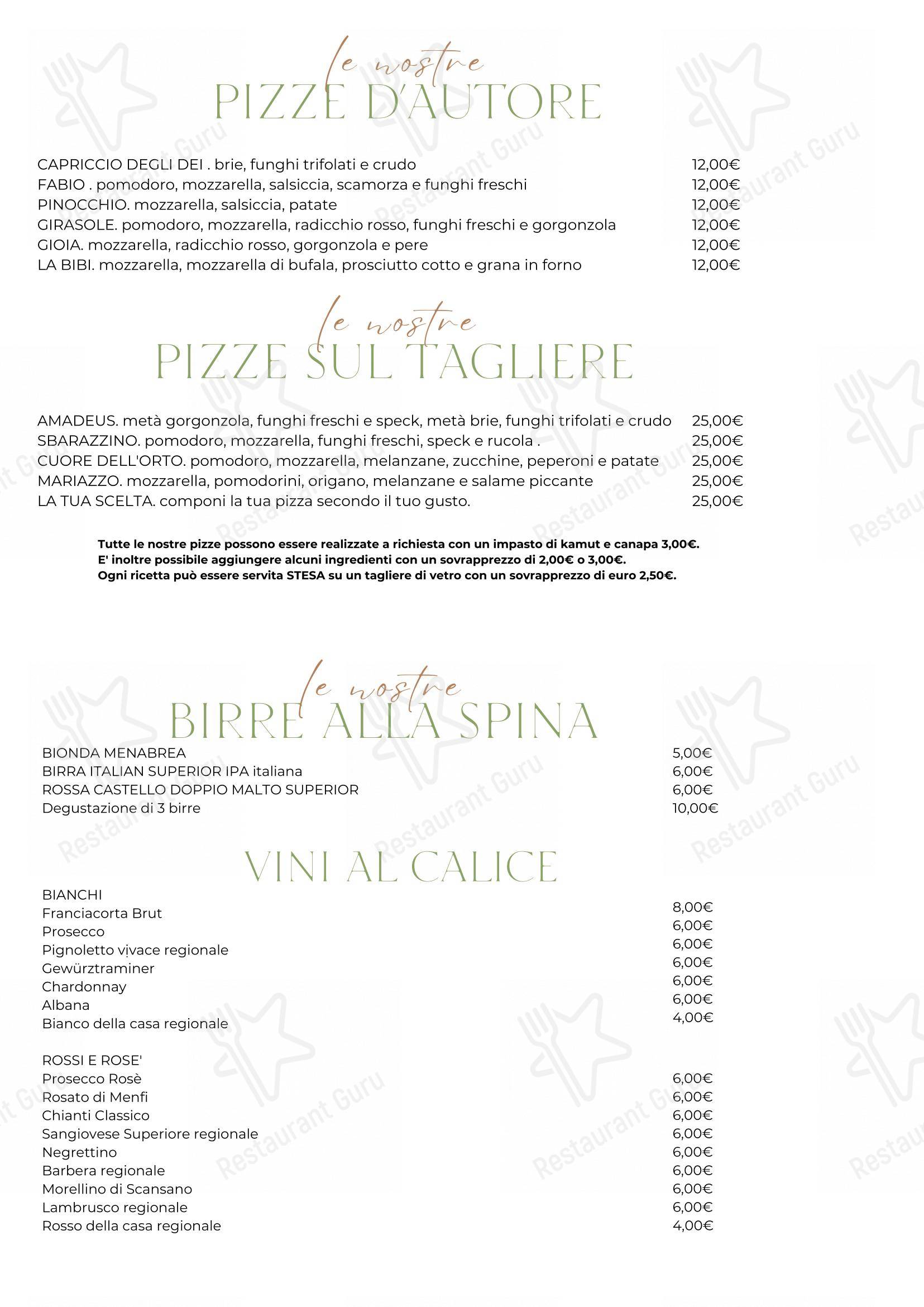 Menu di Vito a San Luca - Menu