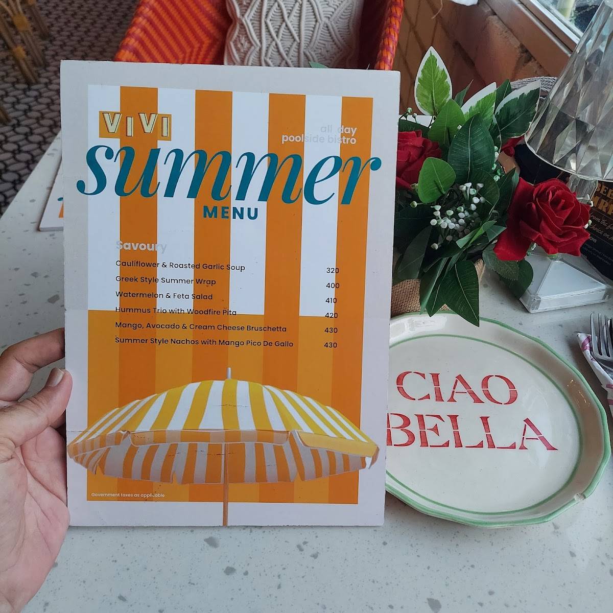 Vivi All Day Bistro menu