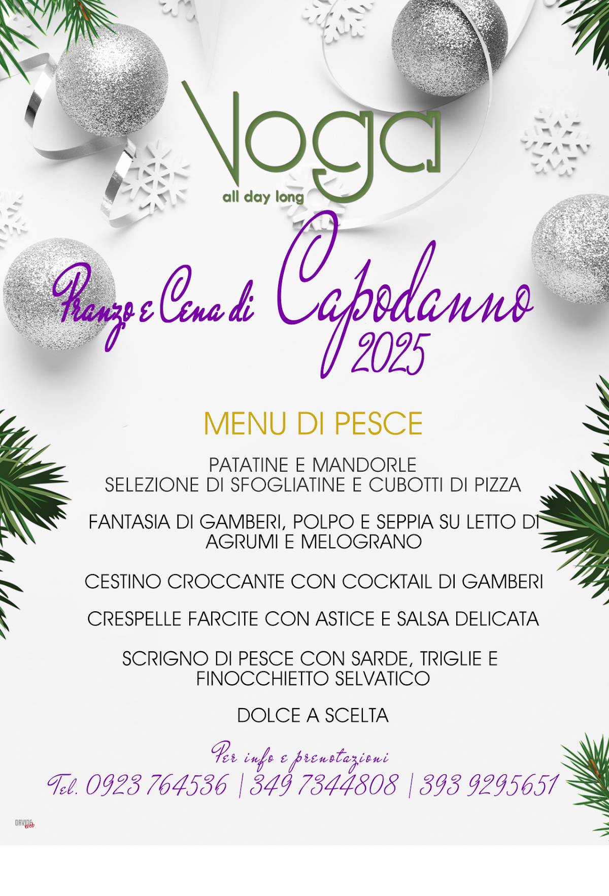 Menu di Voga 