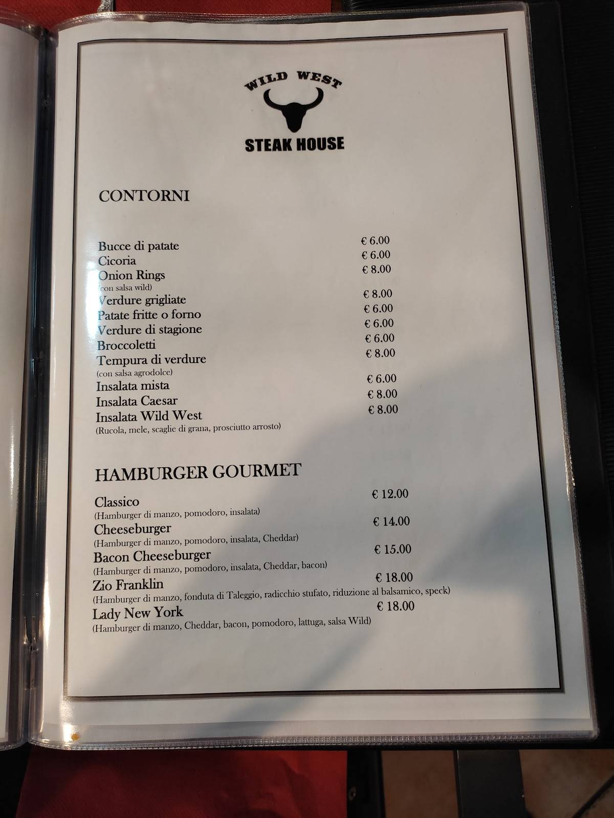 Menu di Wild West Steak House 