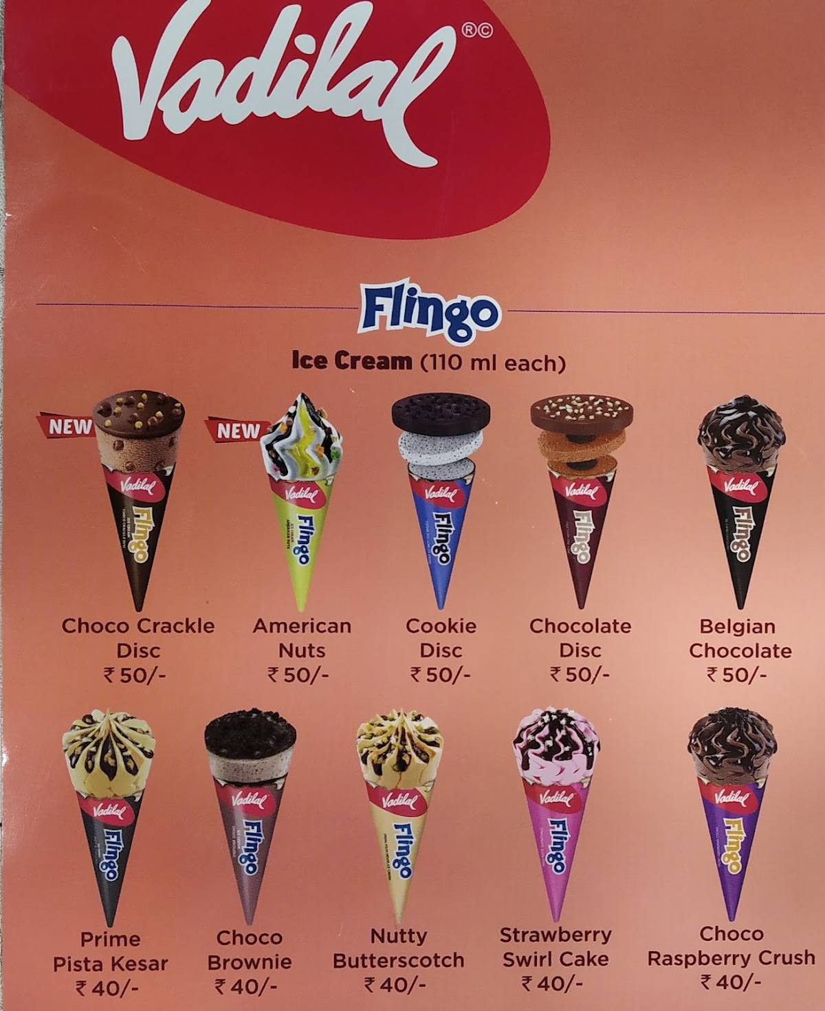 Vishal bakery & kirana menu