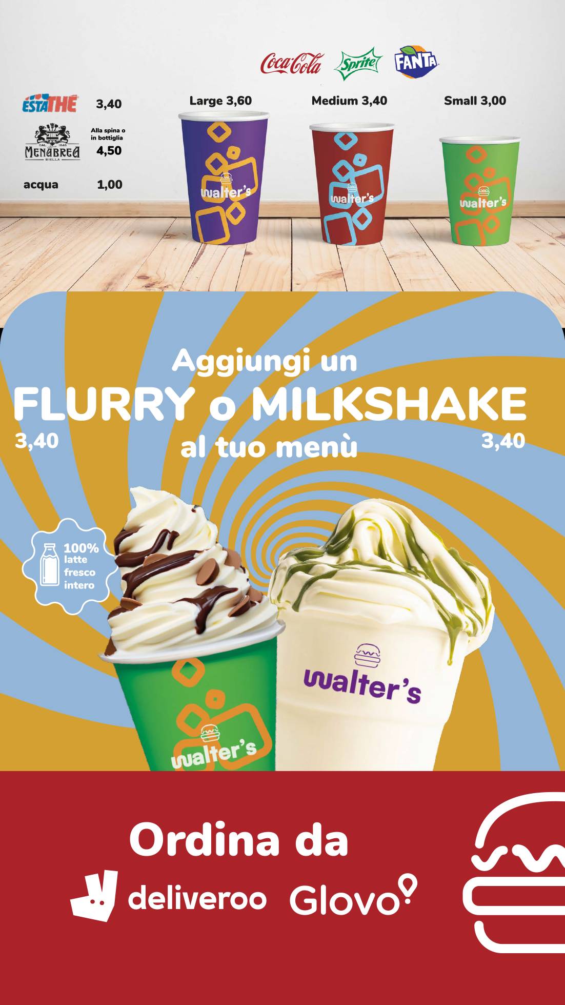 Menu de Walter's Corato