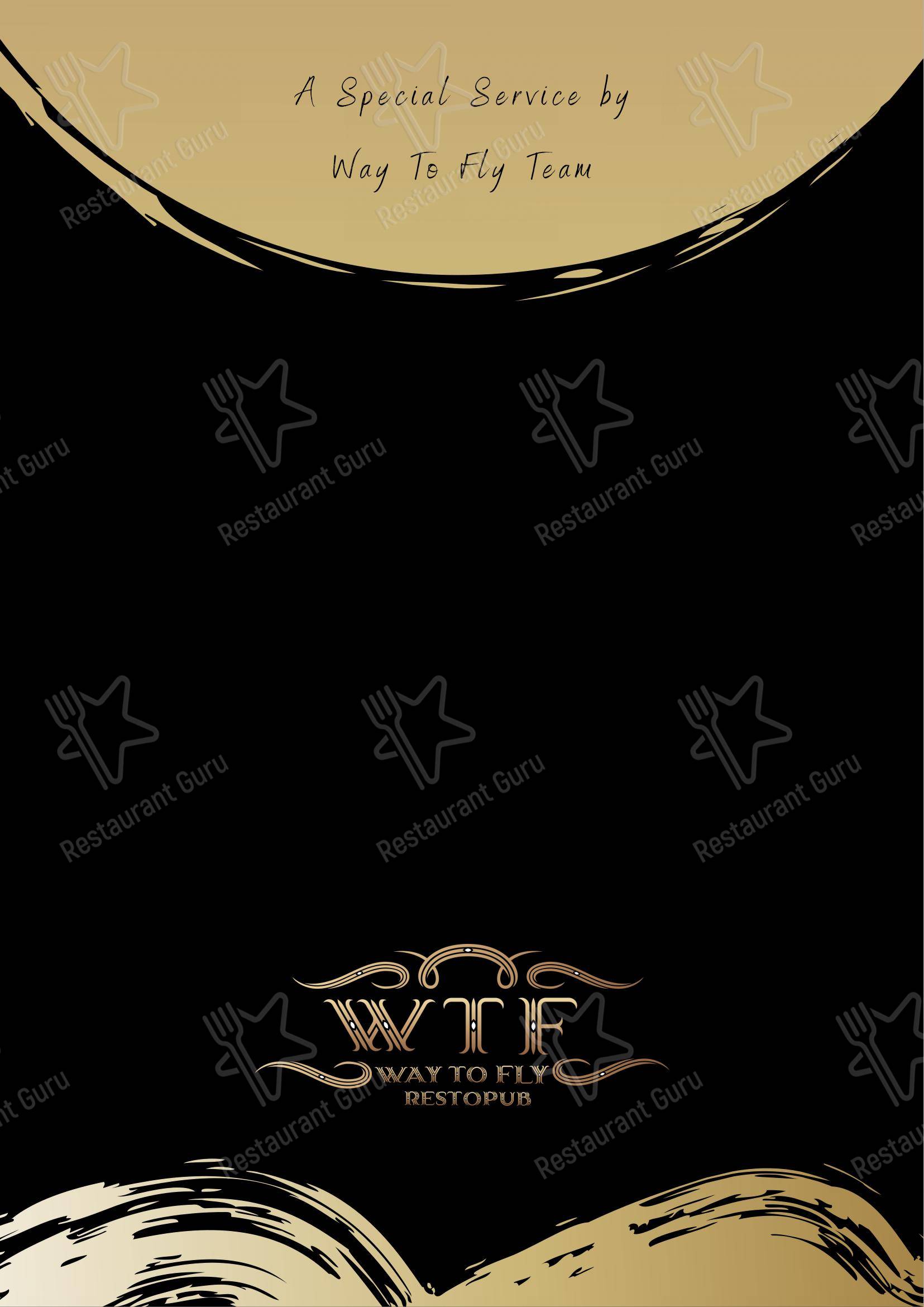 Way To Fly Restopub Pubs near me in Pondicherry Dance Floor DJ Nights Best Nightlife in Pondicherry Nightclub - Menu bar