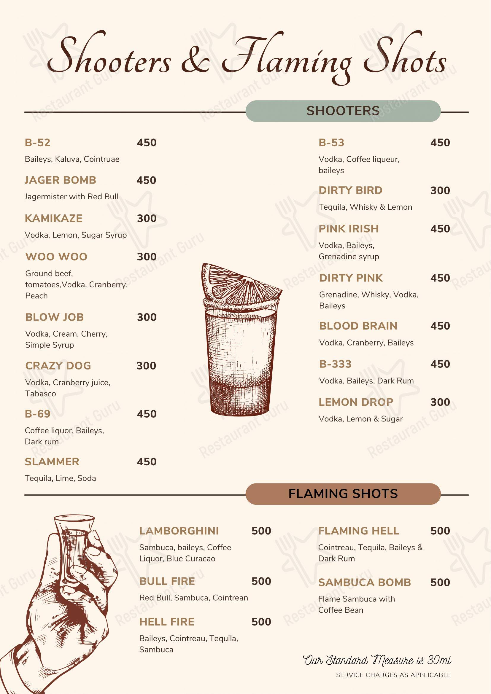 Way To Fly Restopub Pubs near me in Pondicherry Dance Floor DJ Nights Best Nightlife in Pondicherry Nightclub - Menu bar