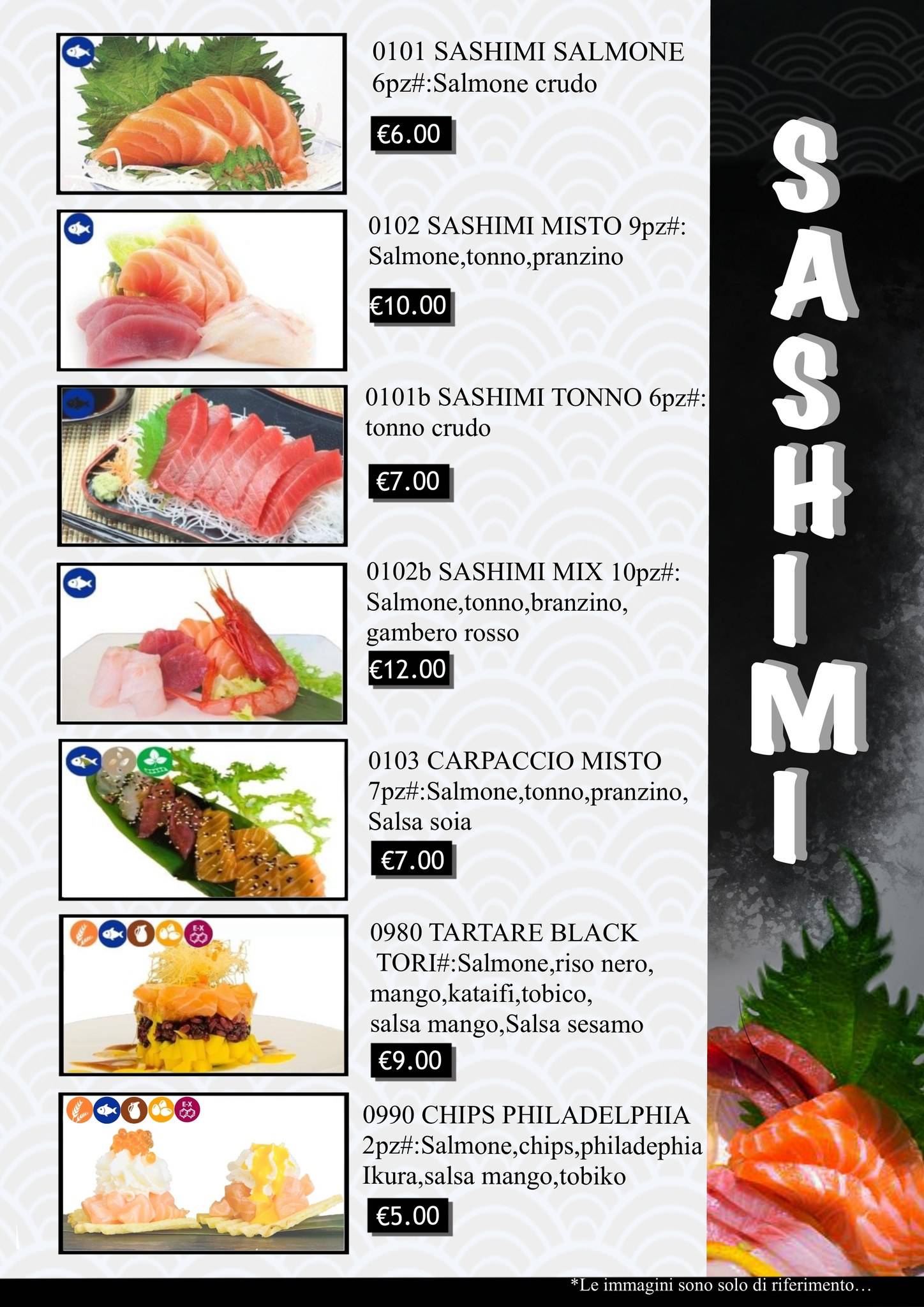 Menu di Yujo Ristorante Giapponese 