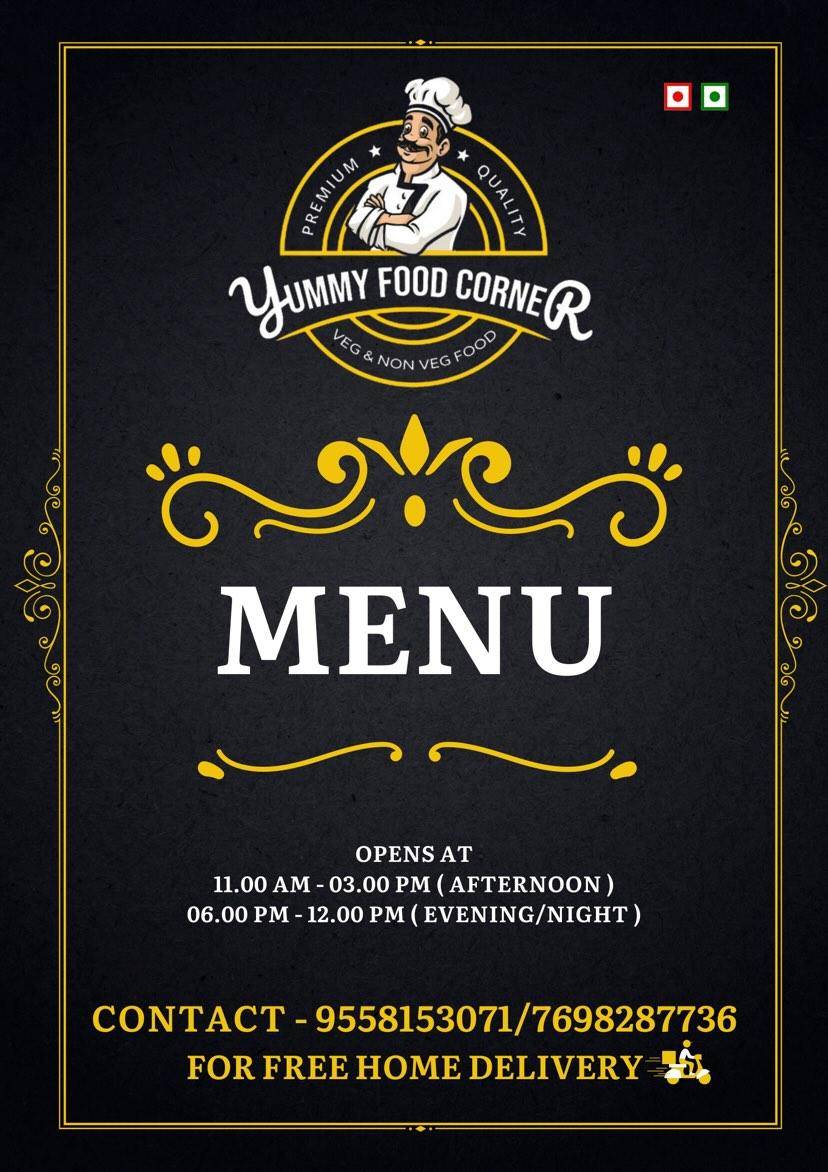 Yummy Foods Corner menu