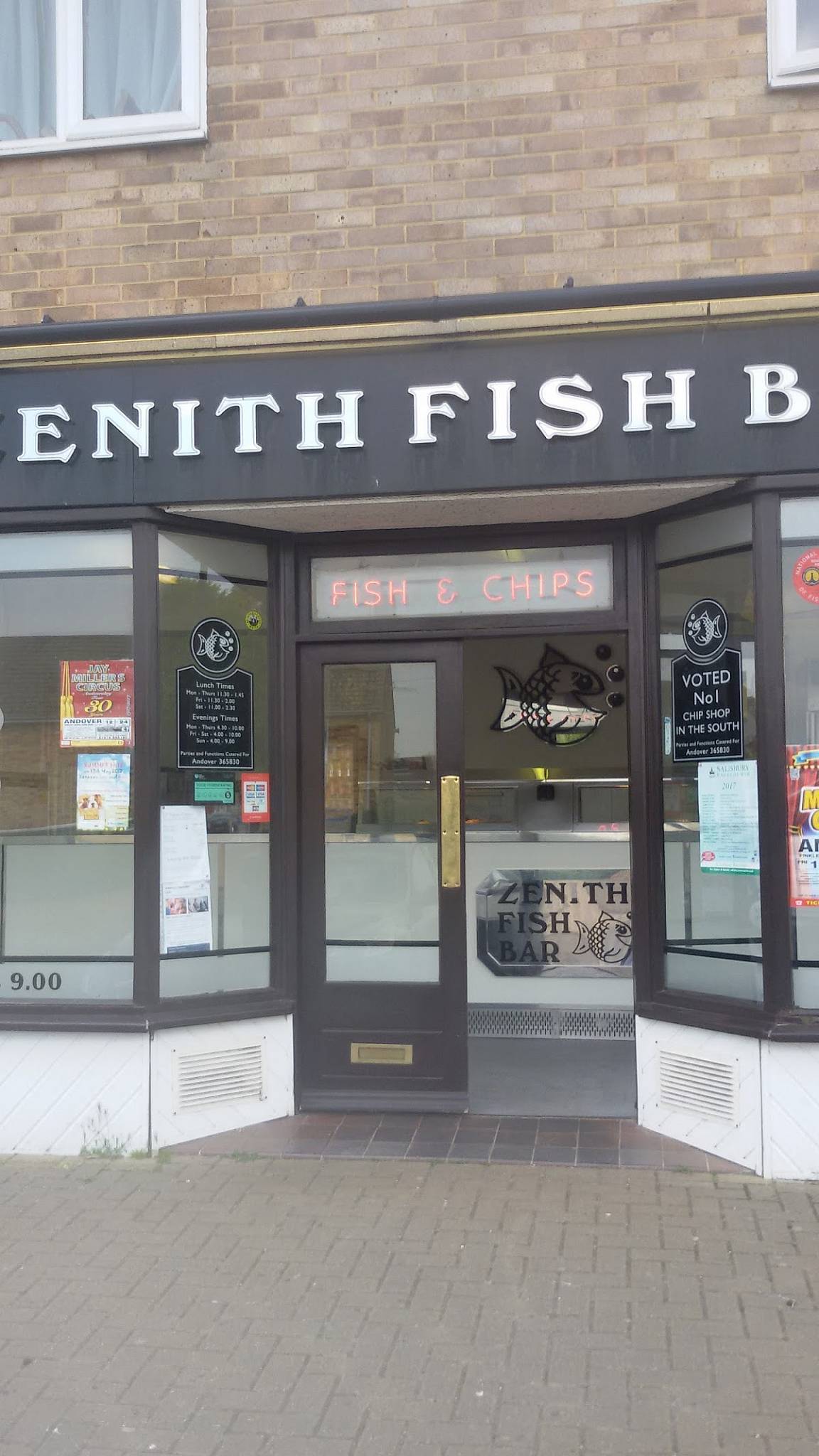 Menu at Zenith Fish Bar, Andover