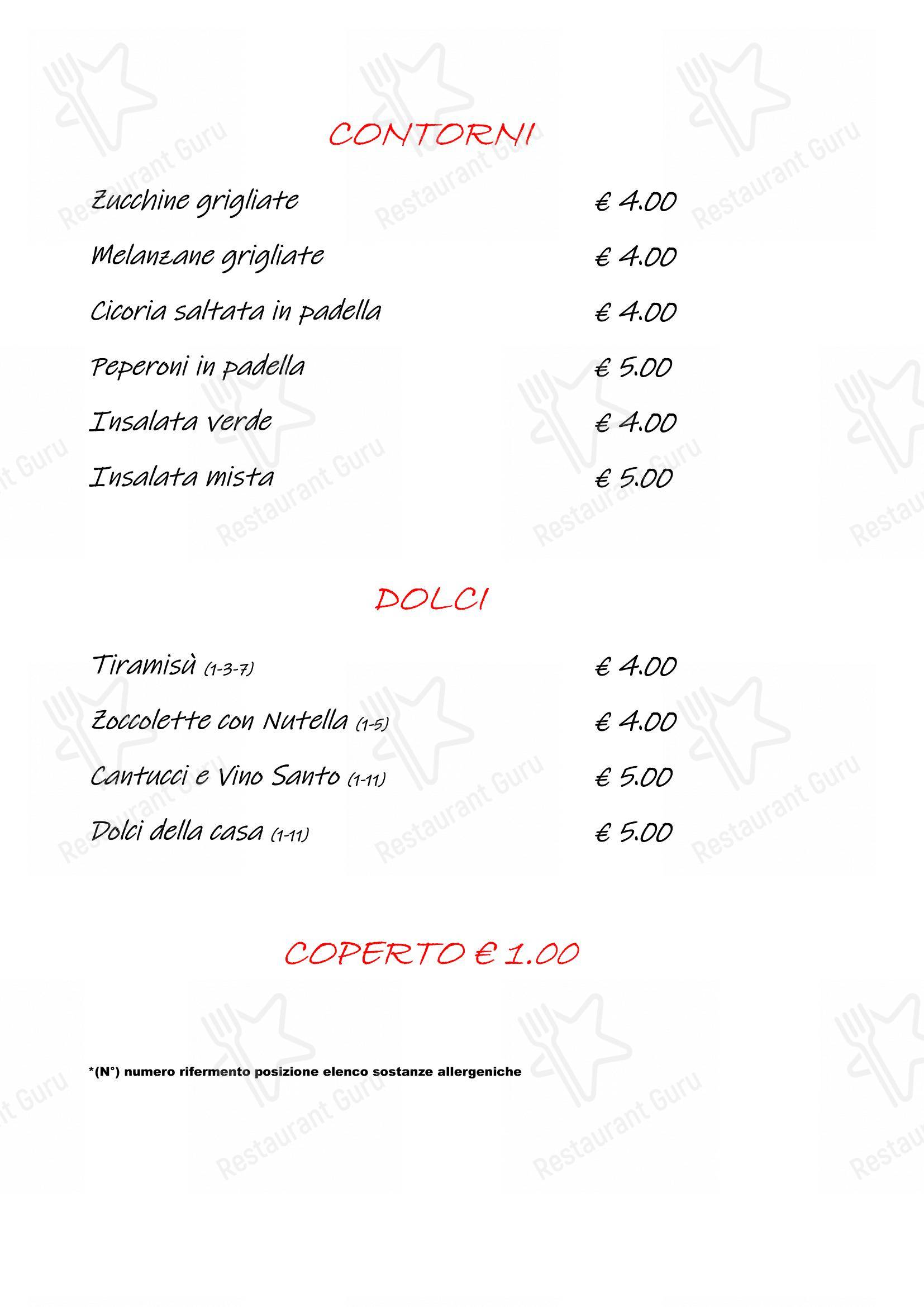 Menu per Zerodieci Pub - Restaurant pub & bar