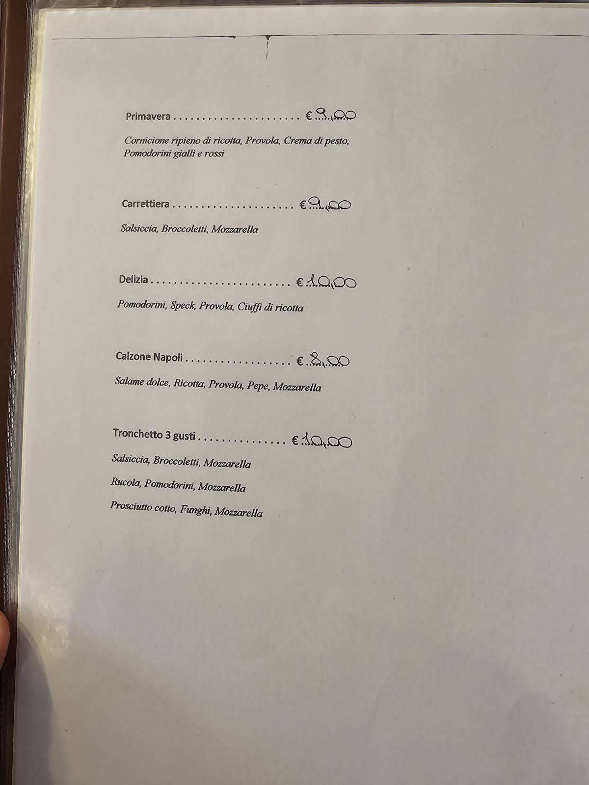 Menu di Zì Anna Mare 