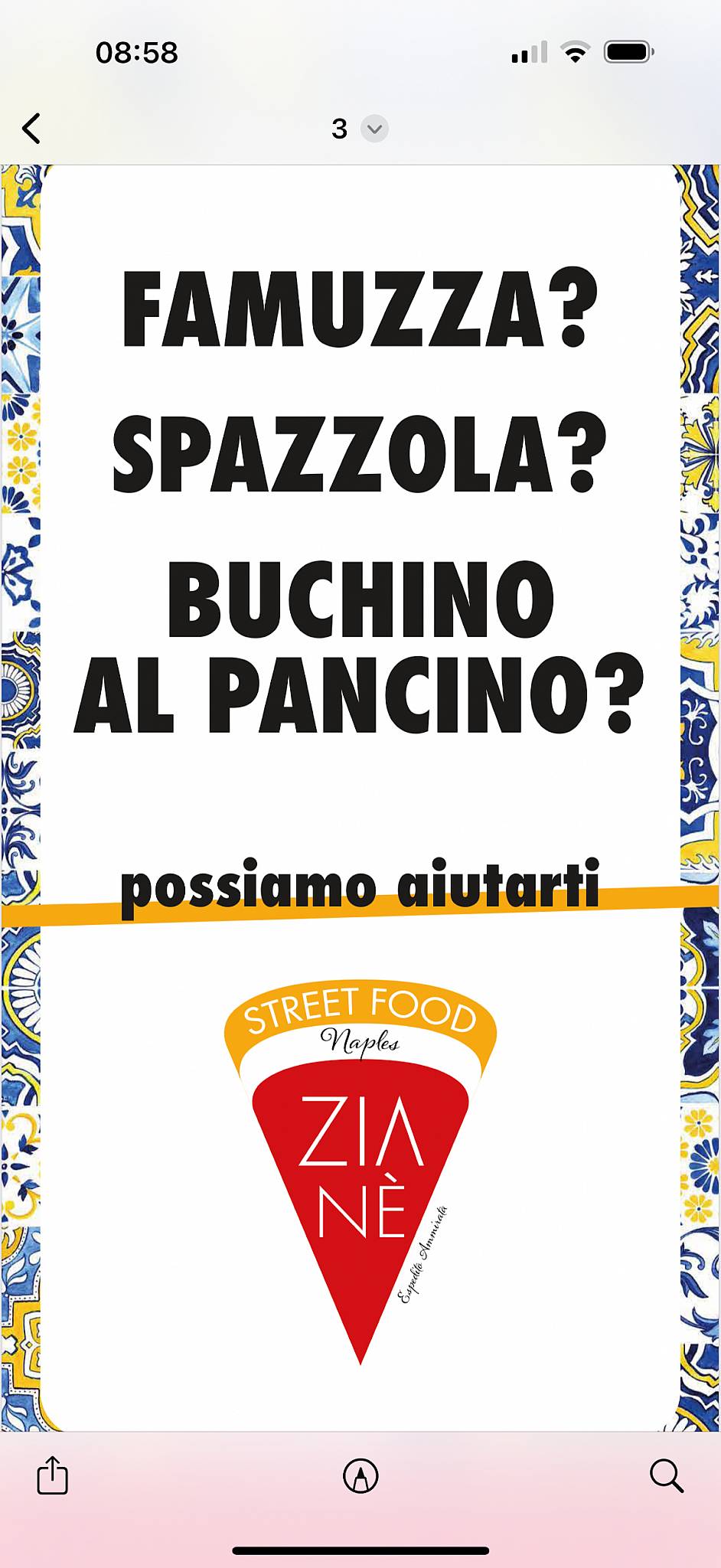 Menu di Zia Nè - Street Food Rende 