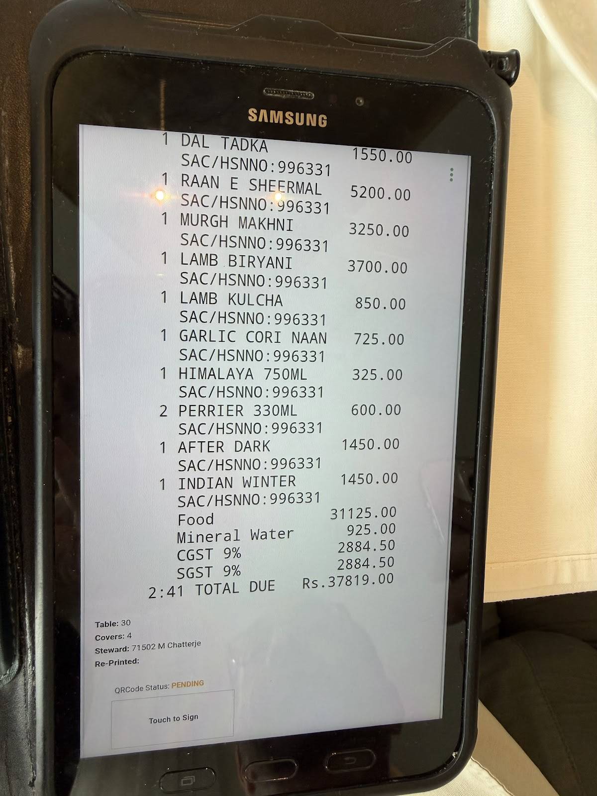 Ziya Restaurant menu