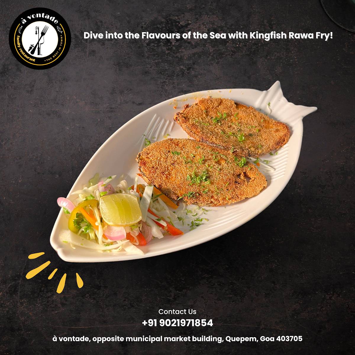 à vontade family restaurant menu