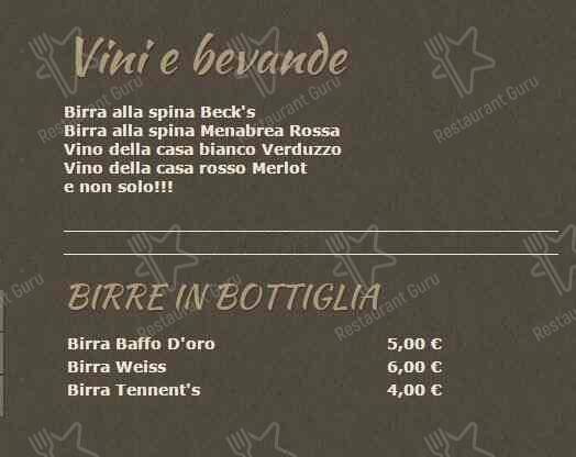 Menu di LA PIZZERIA 