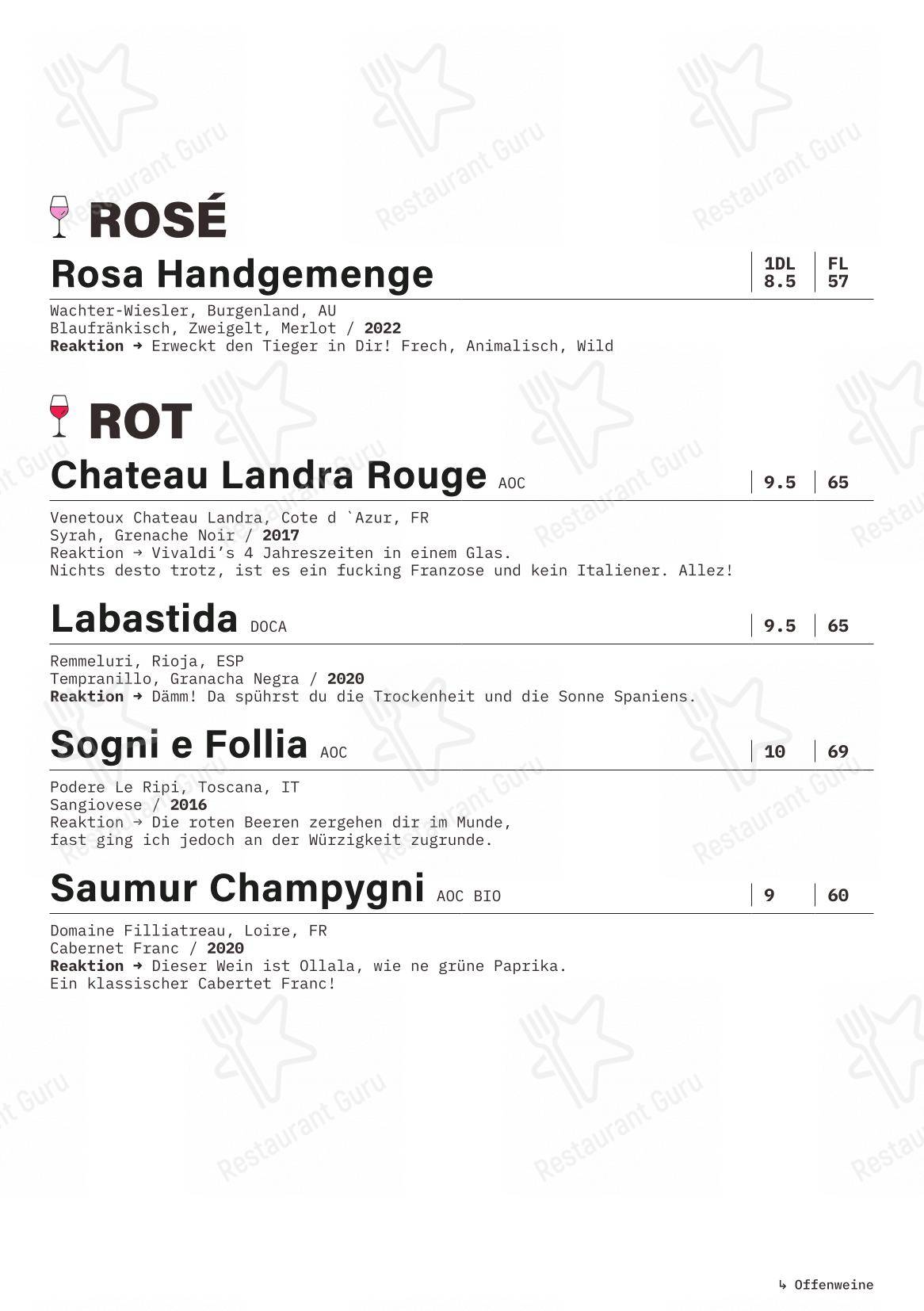 Menu di basso - Menu bar