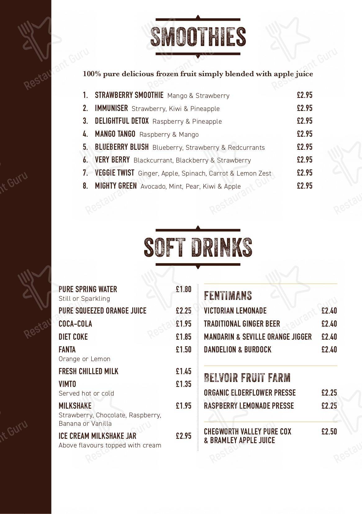 Menu at Exchange Coffee Co cafe, Blackburn