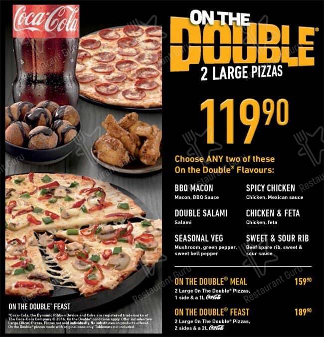 Menu de Debonairs Pizza