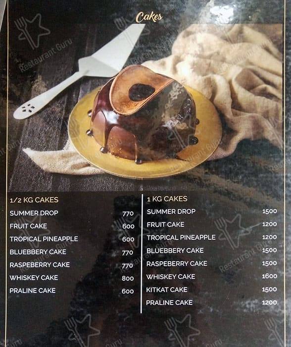 Elementaria Bakery Cafe menu