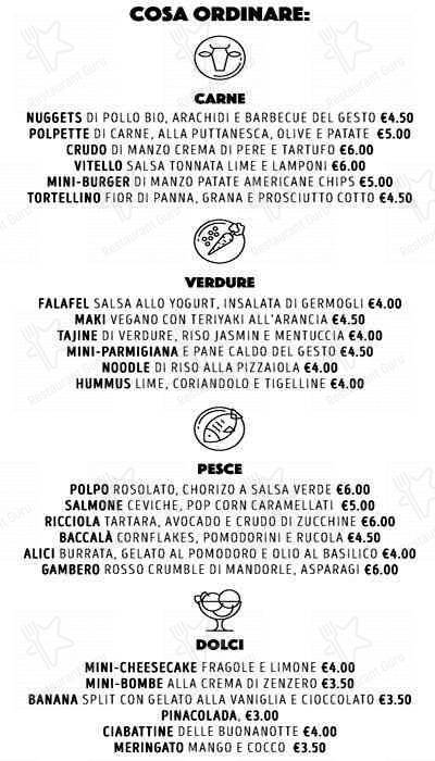 Menu di Gesto 