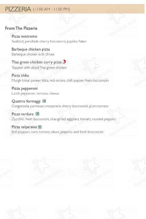 Avasa menu