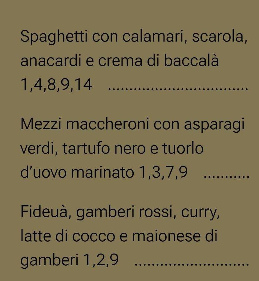 Menu di la Brisa 