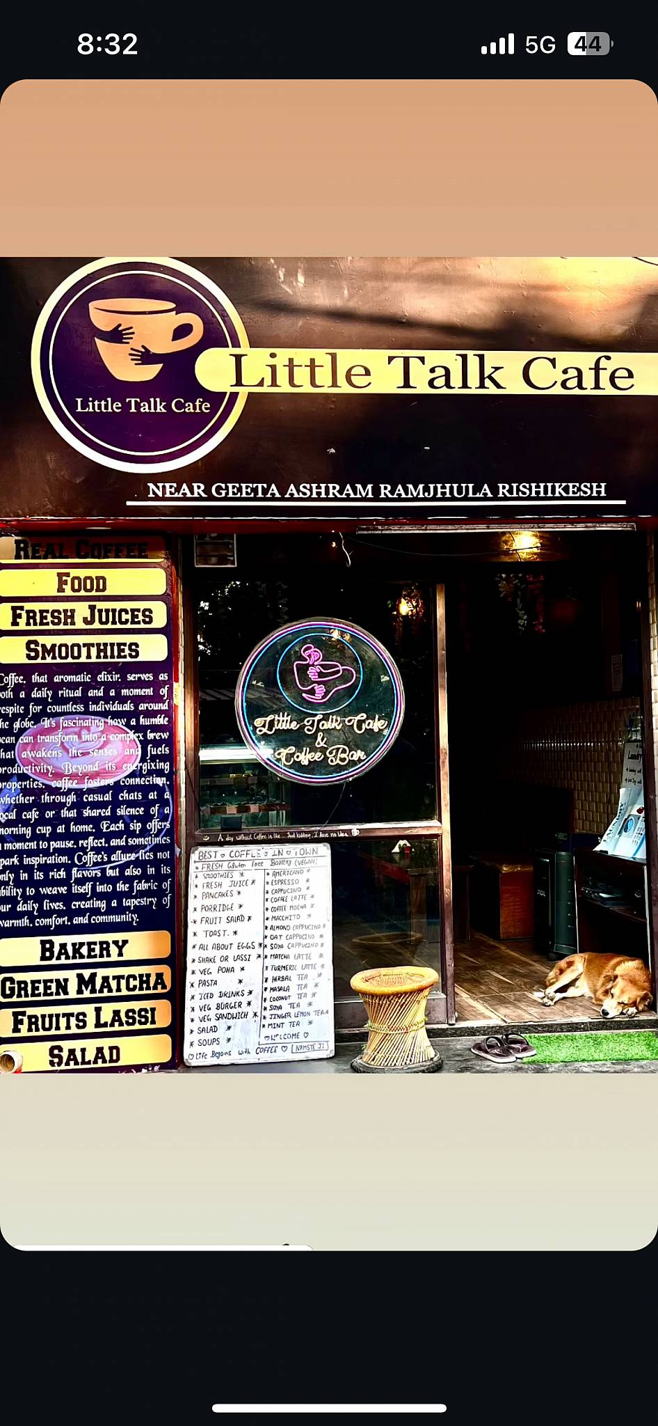 little talk cafe menu