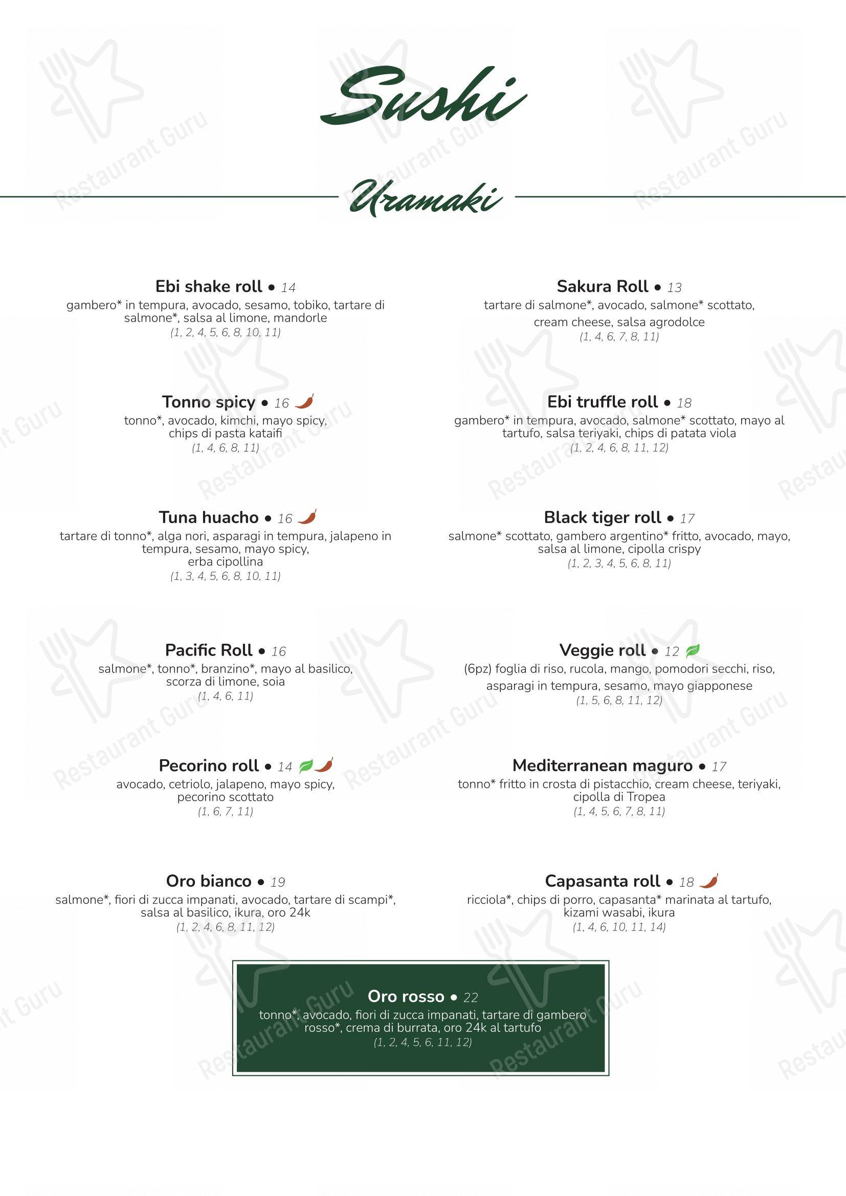 Menu di Aloha - Menu