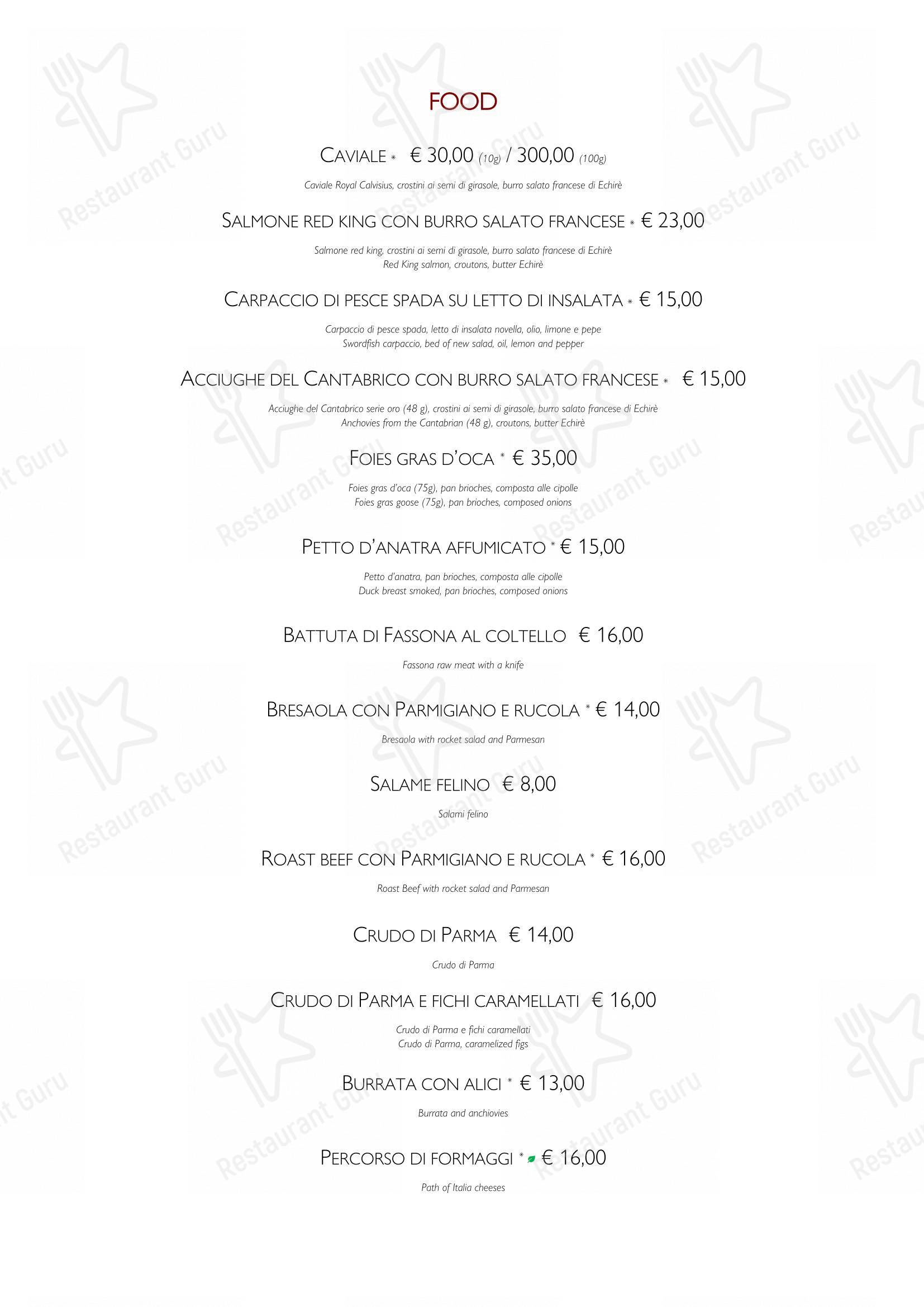 Menu di Bar Italia 1920 - Salò - Menu