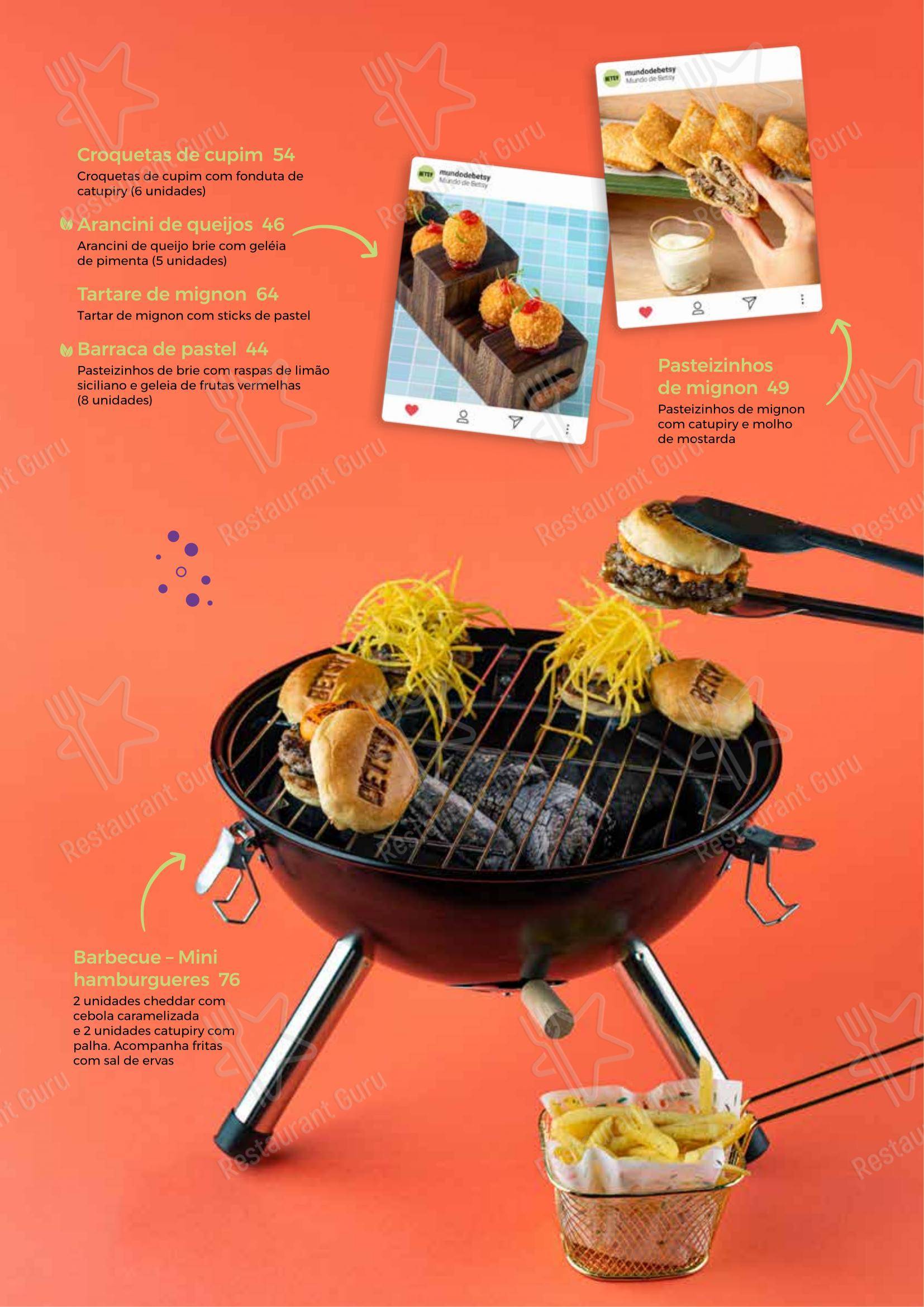 Mundo de Betsy - Menu
