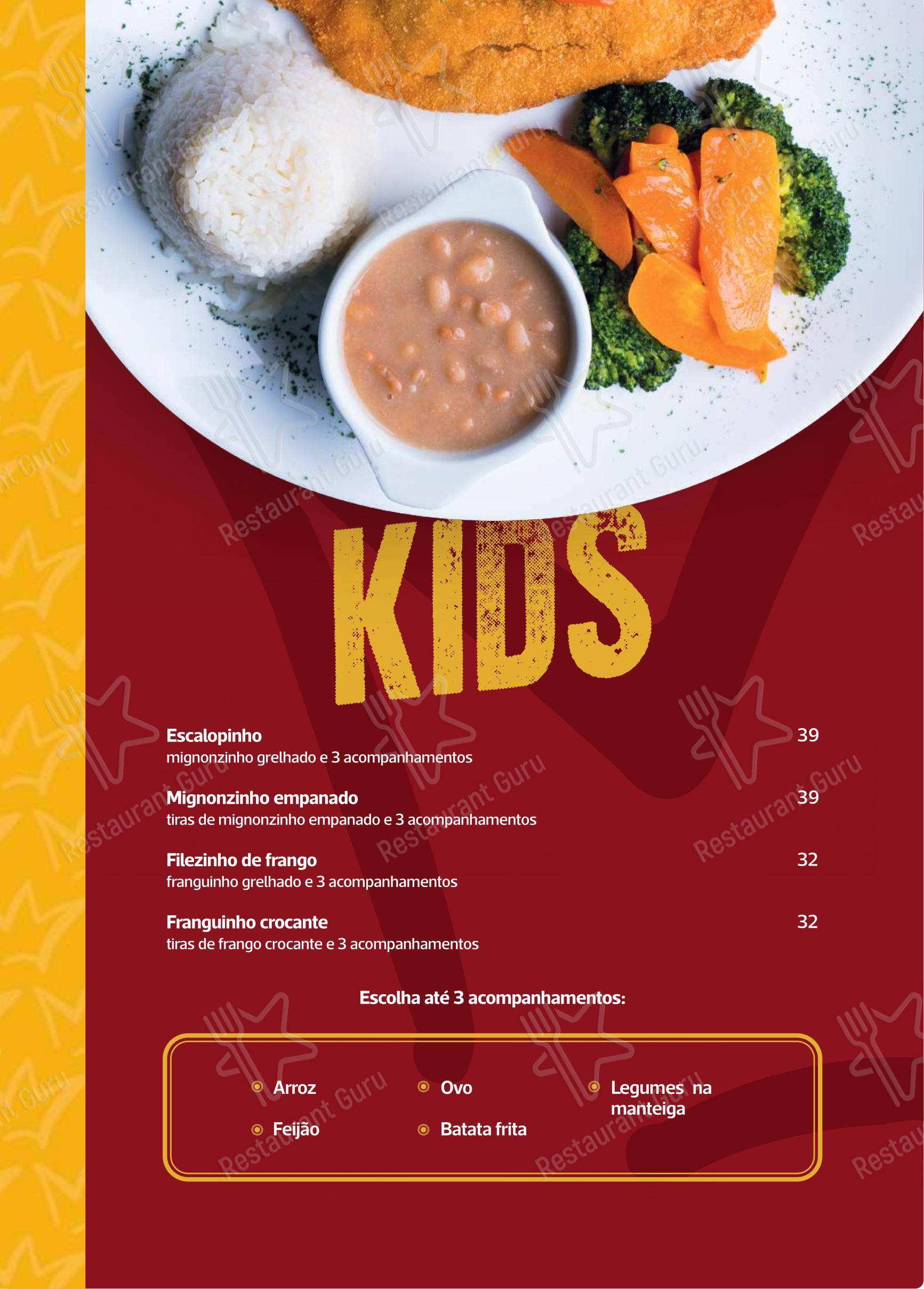 Coroas 370 - Menu