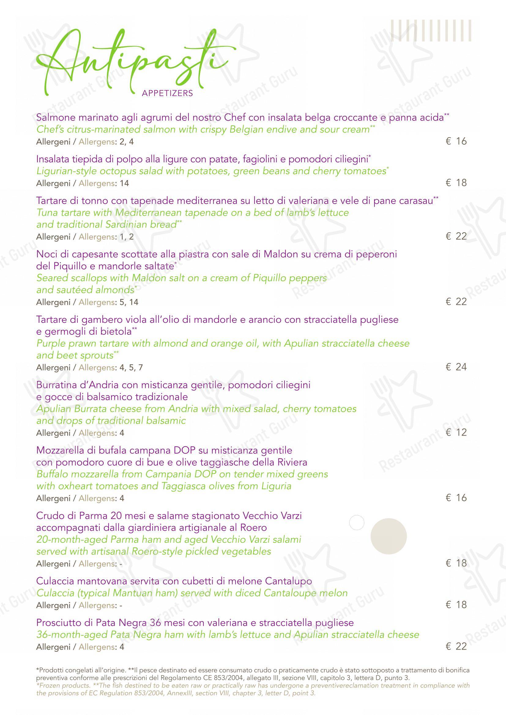 Menu di Ristorante Corso Como 52 - Детское