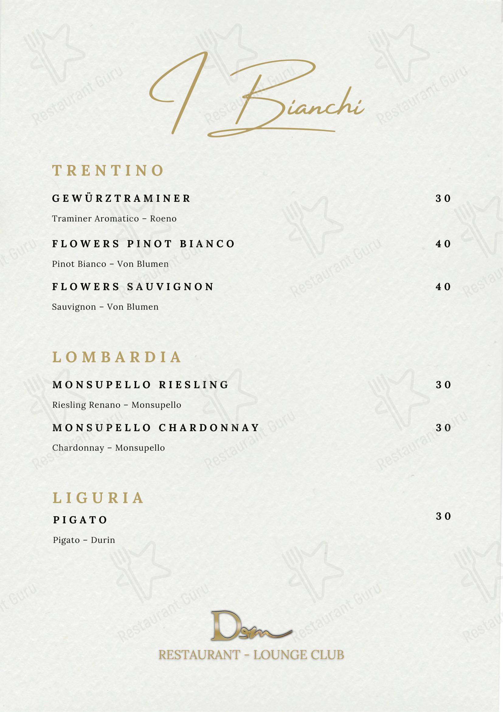 Takeaway Menu per DeM Pavia - Ristorante e Lounge Bar in Pavia
