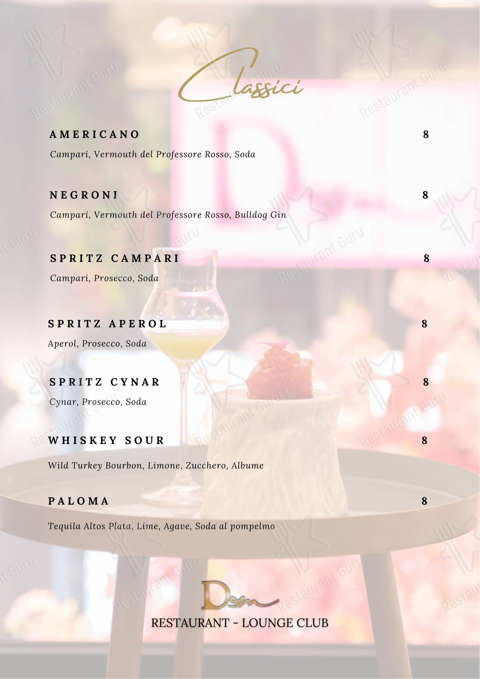 Menu di DeM Pavia - Ristorante e Lounge Bar - Takeaway Menu