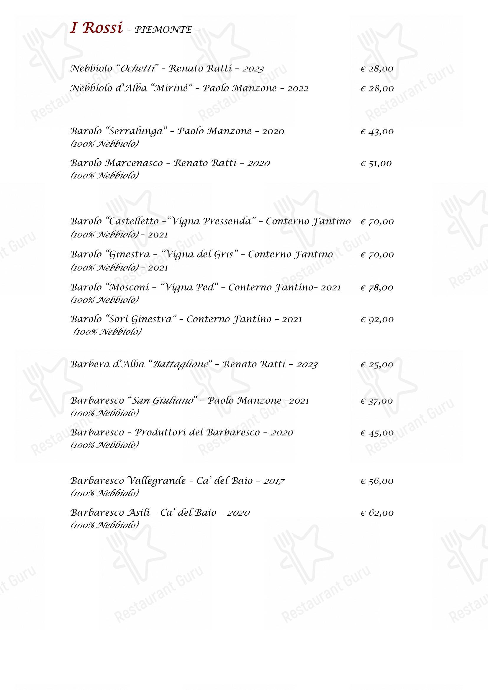 Edelweiss Stube in Sappada - Menu bar