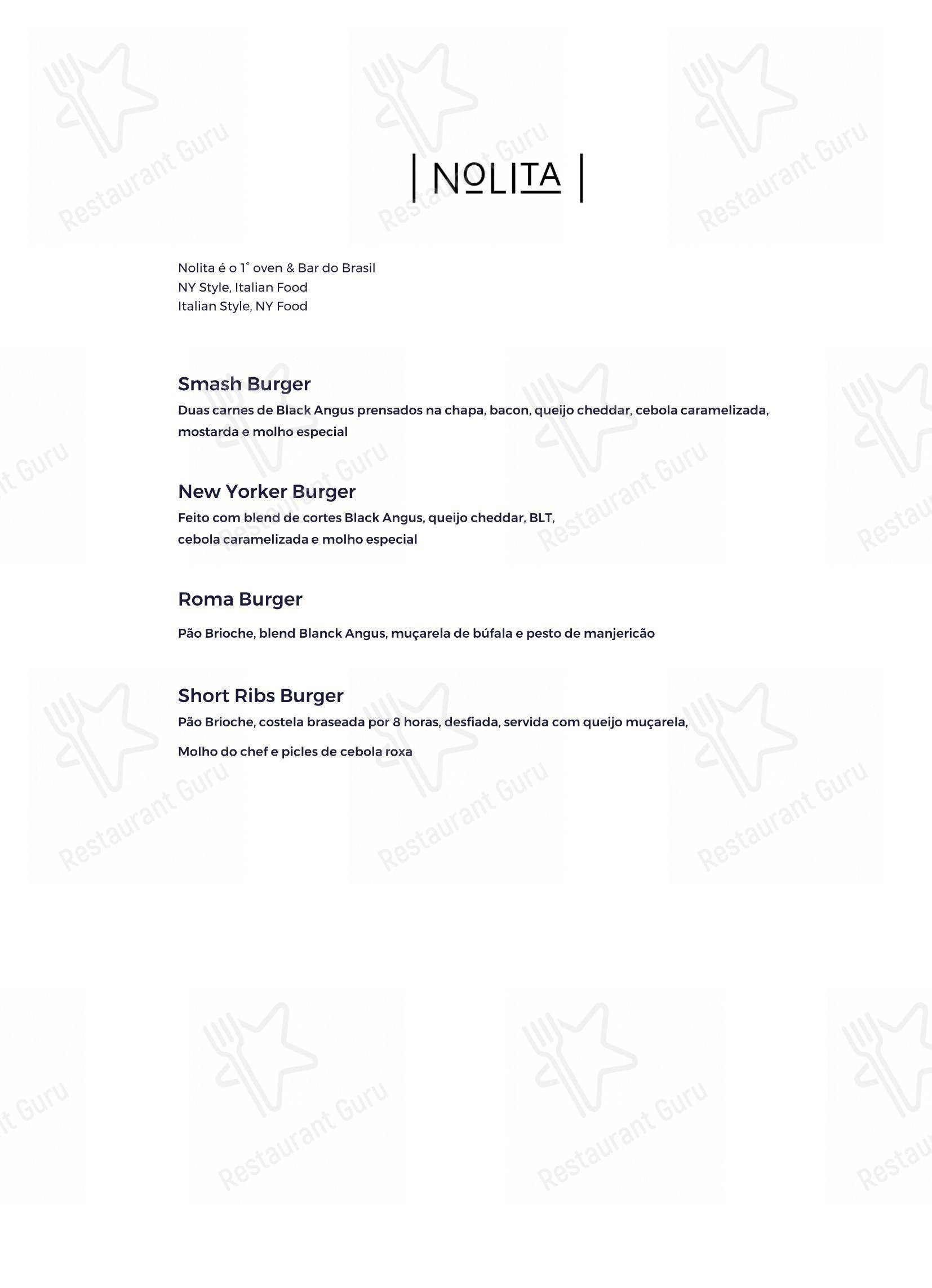 Menu bar para Giuseppe Square em Rio de Janeiro