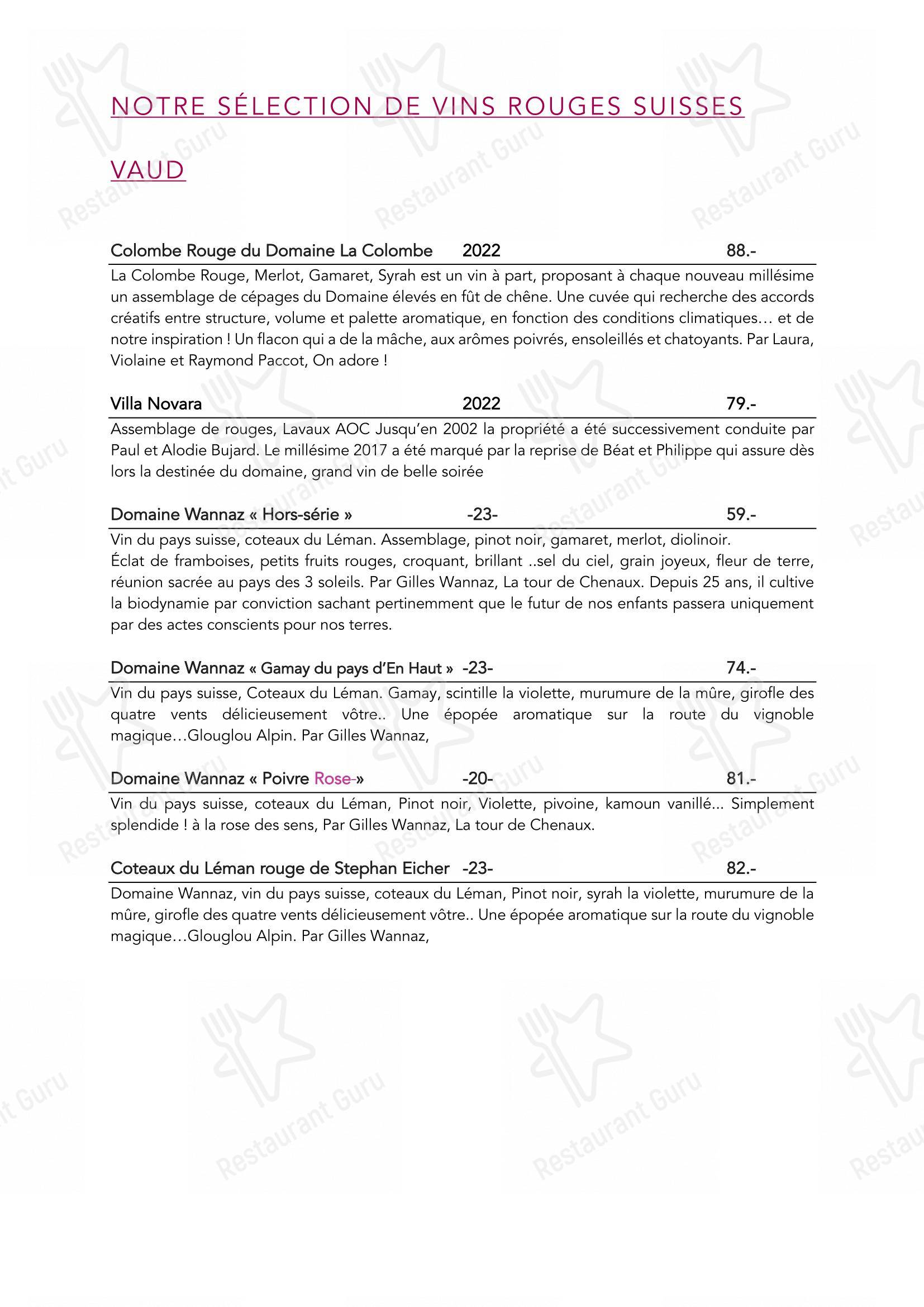 Menu di Restaurant Hôtel de Ville - Детское