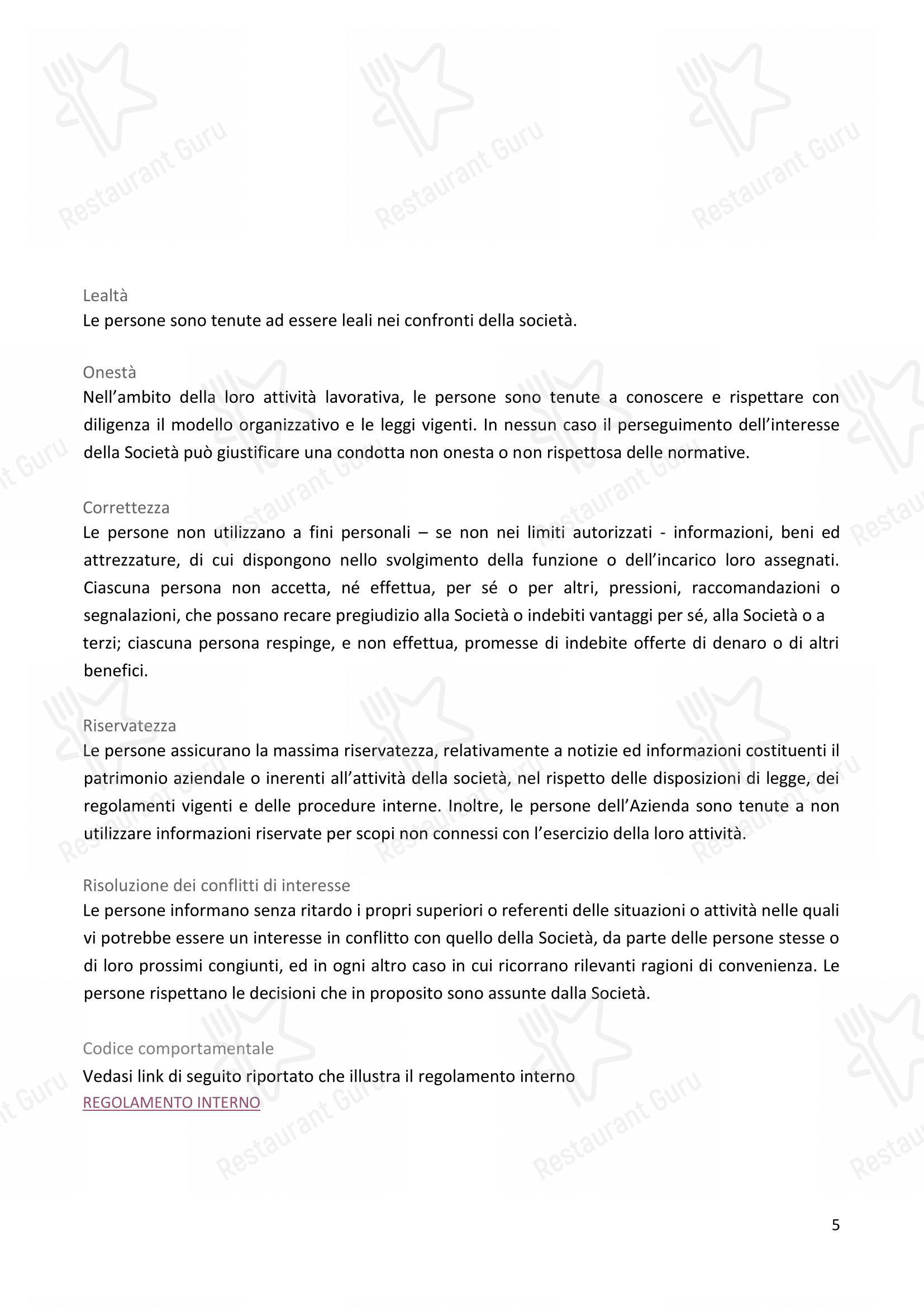 Menu di I Carracci - Takeaway Menu