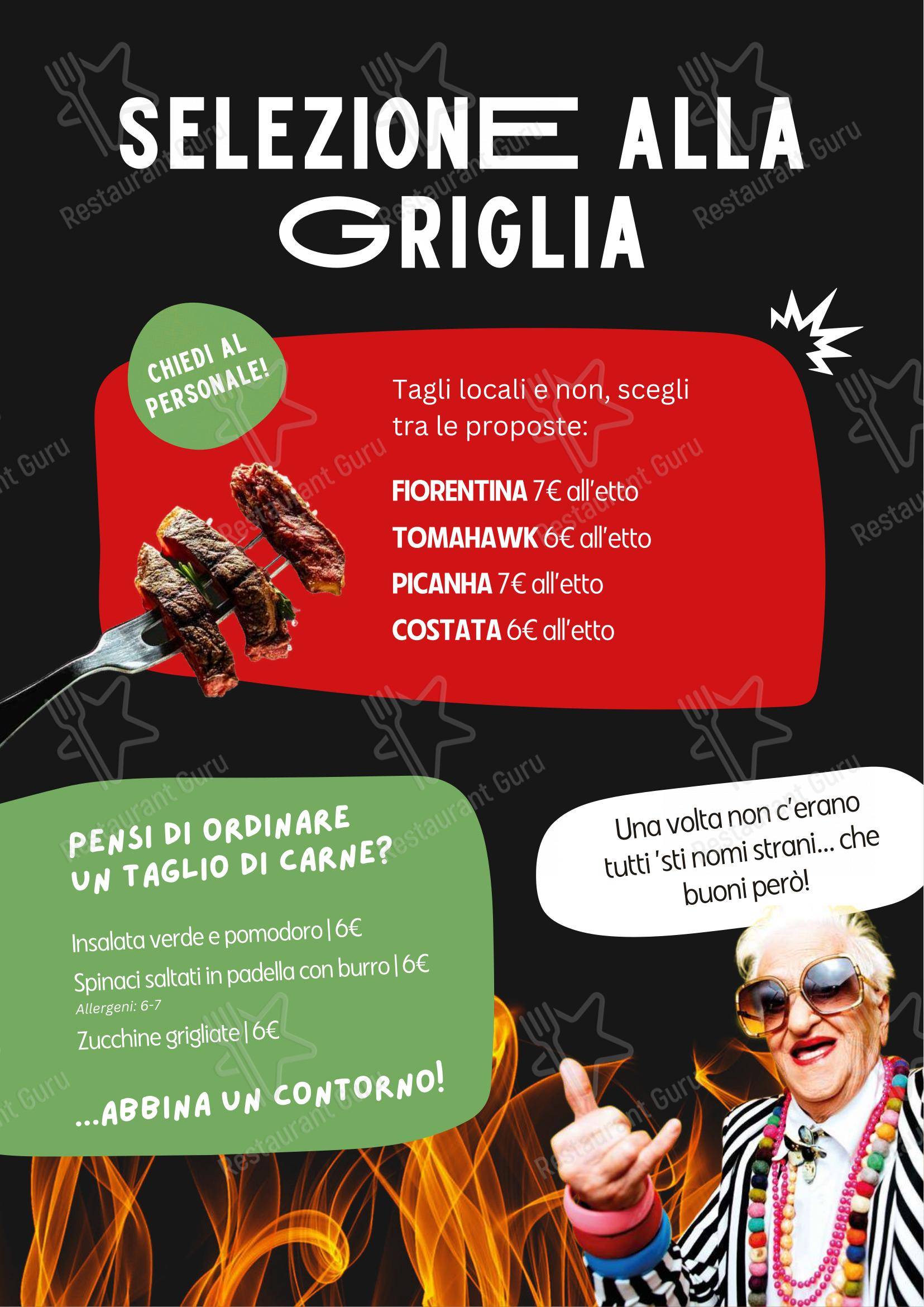 Menu per I Goliardi Roma ristorante