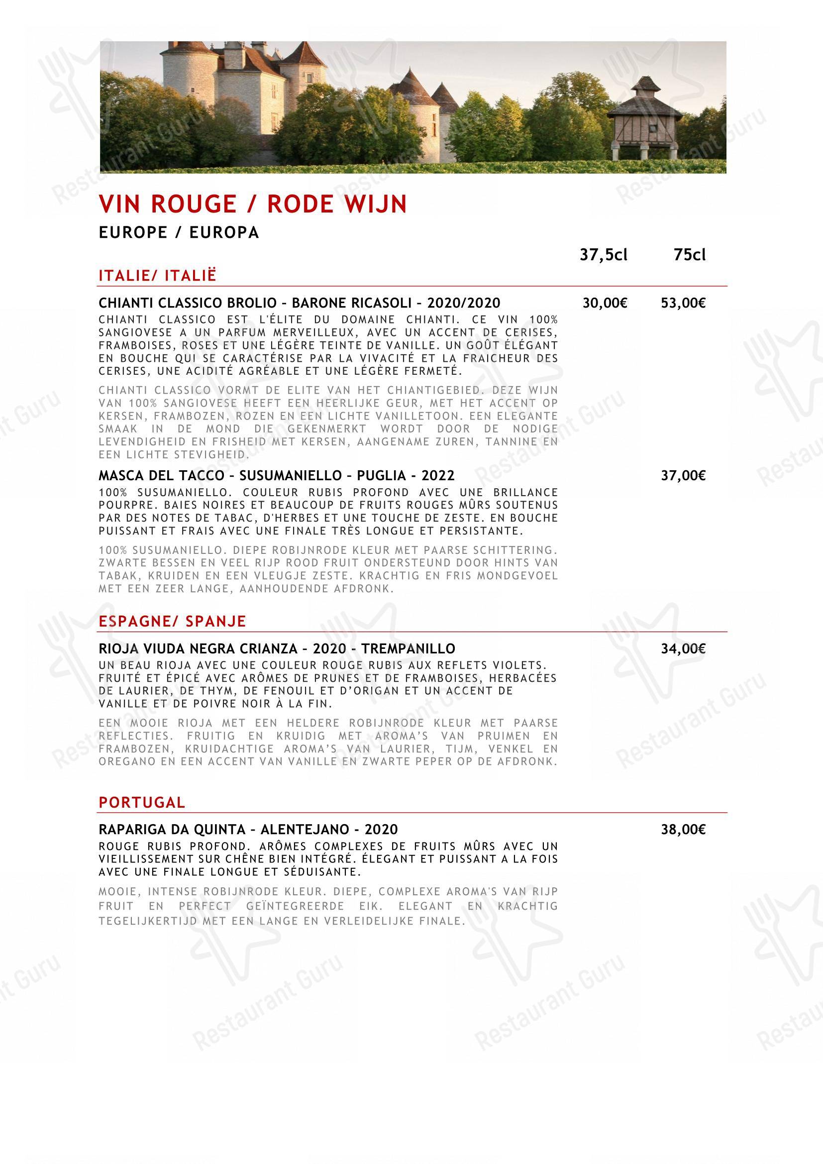 Крафт меню pour Le Vert de Pommier dans Stoumont