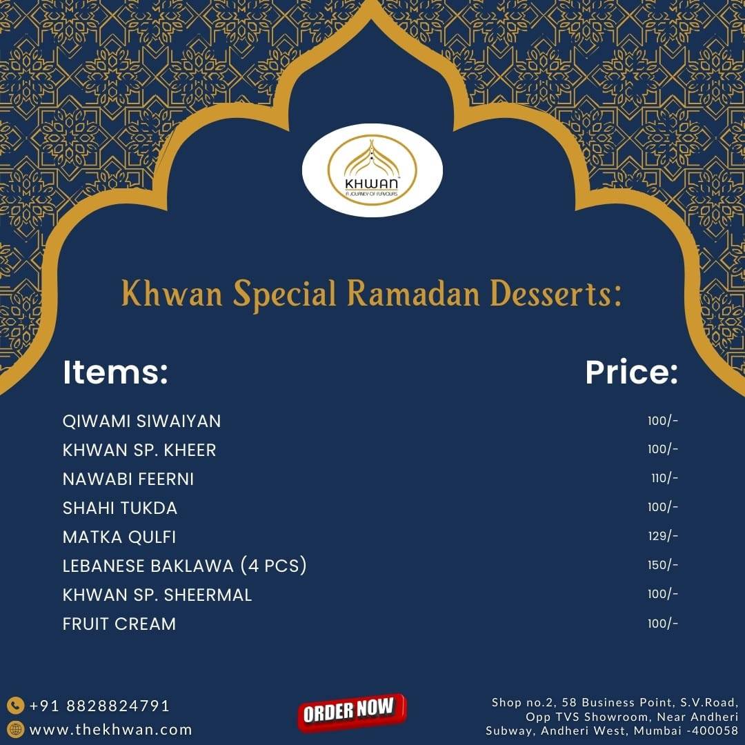 Khwan by Global Pact Foods menu