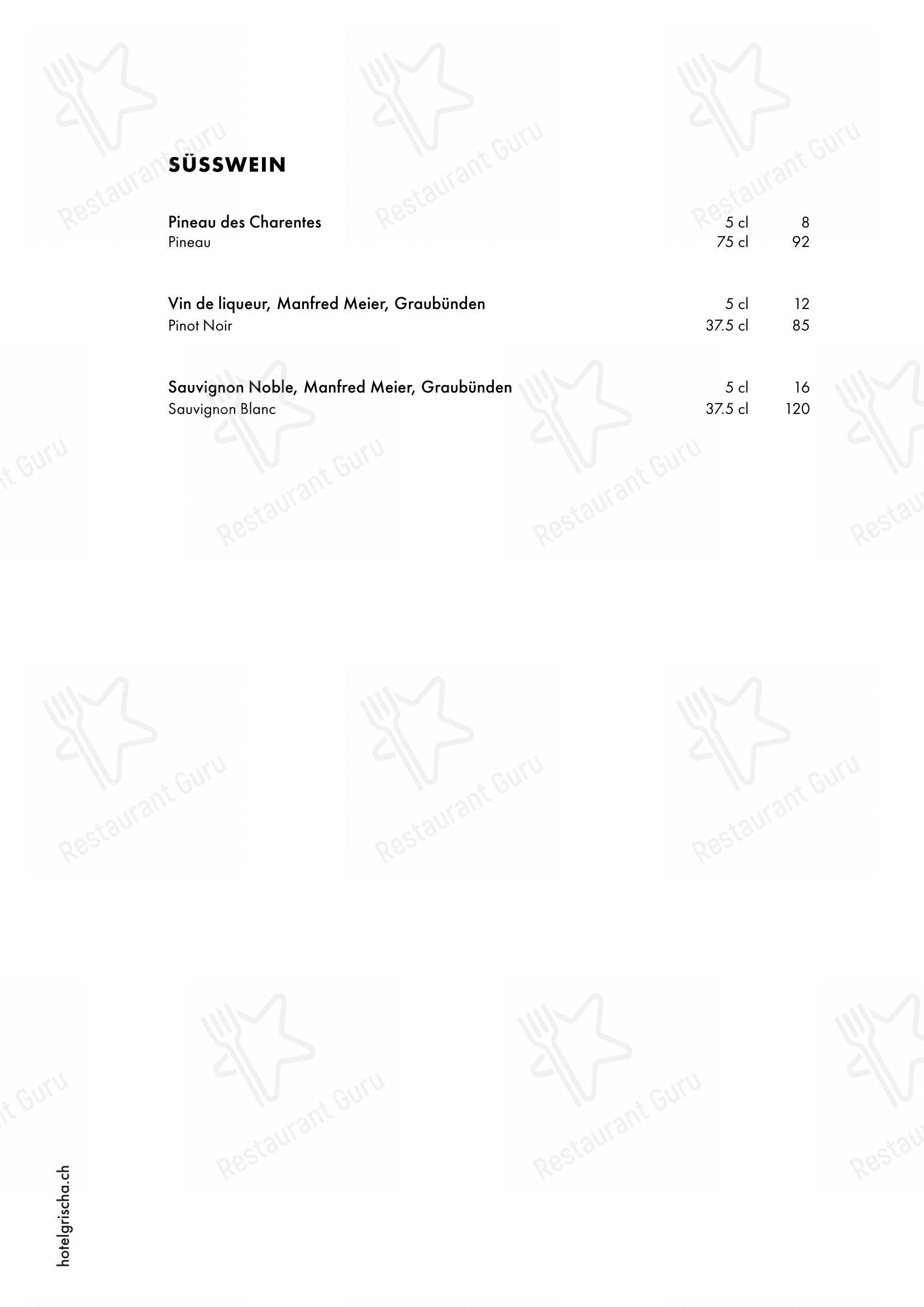 Menu bar per Pulsa Fonduestube in Davos