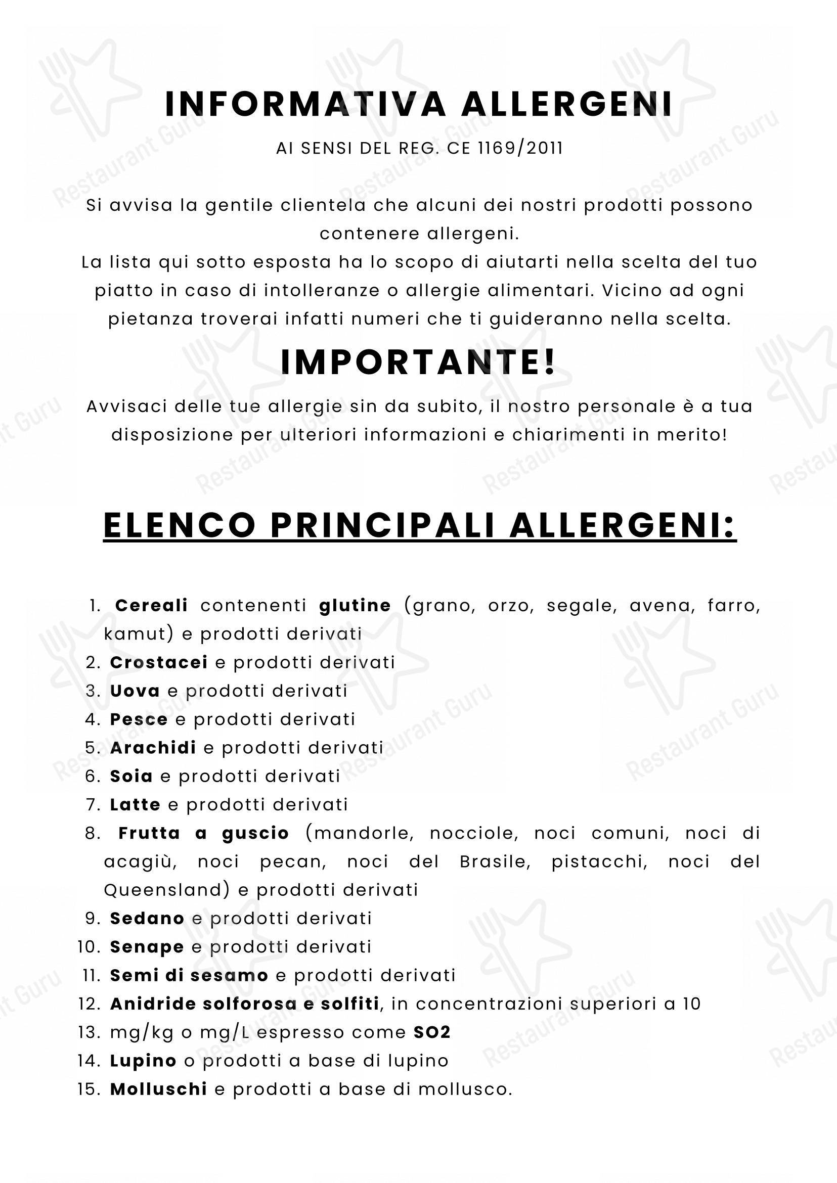 Menu di Ristorante Bar Pizzeria Mimmo 2 - 菜单