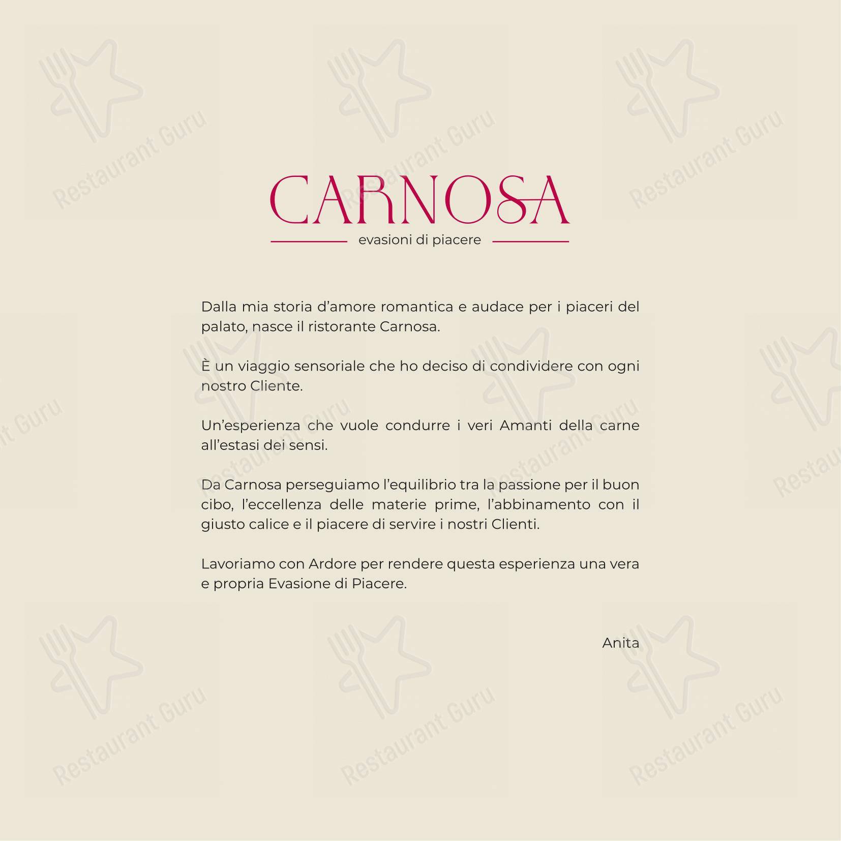 Menu per Ristorante Carnosa Roma Prati ristorante con griglia