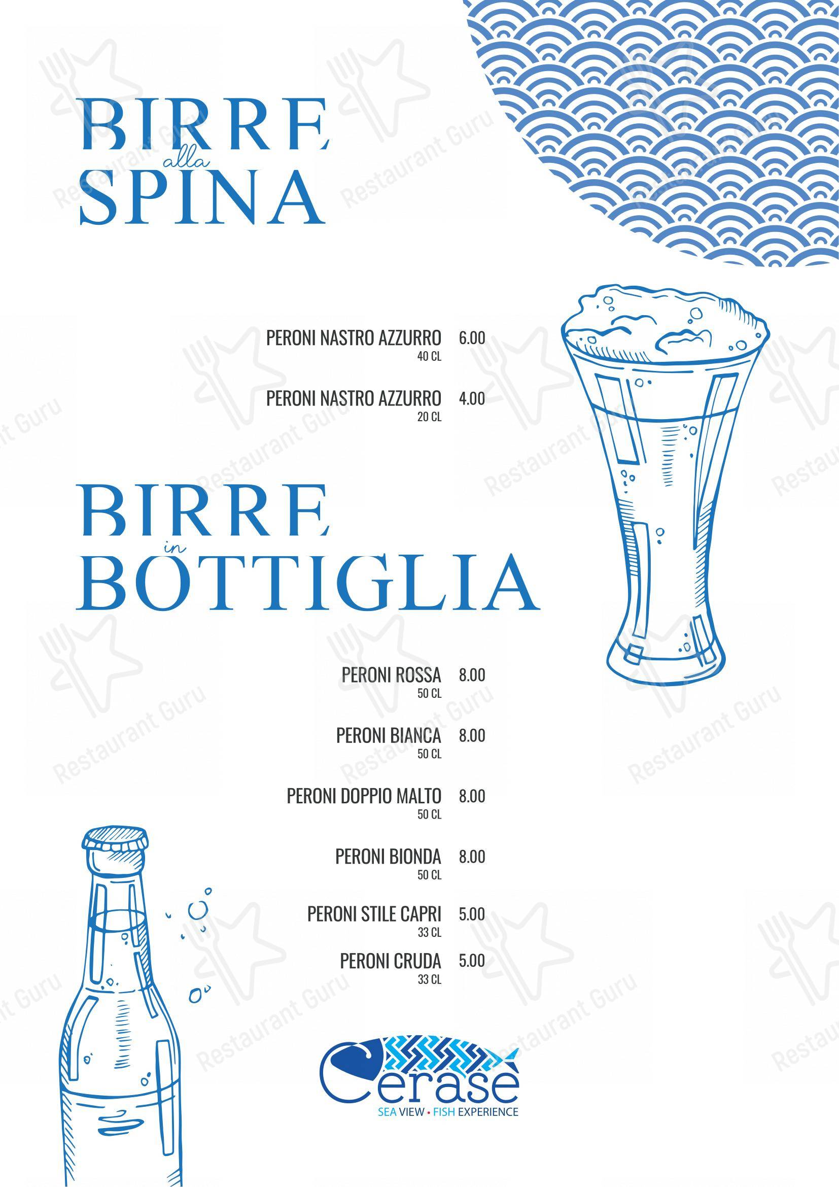 Ristorante Cerasè in Vico Equense - Menu