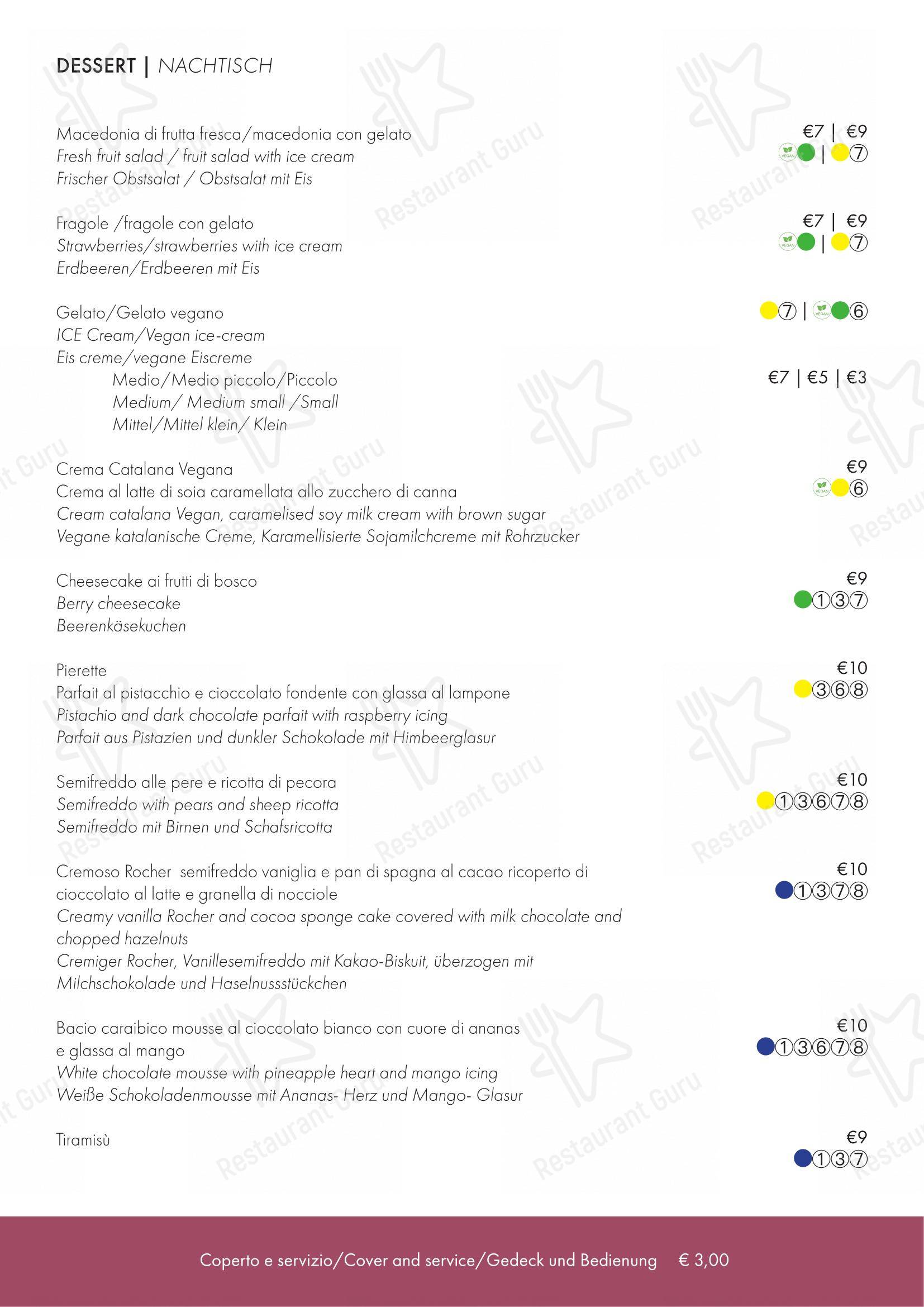 Menu per Ristorante I Poeti ristorante