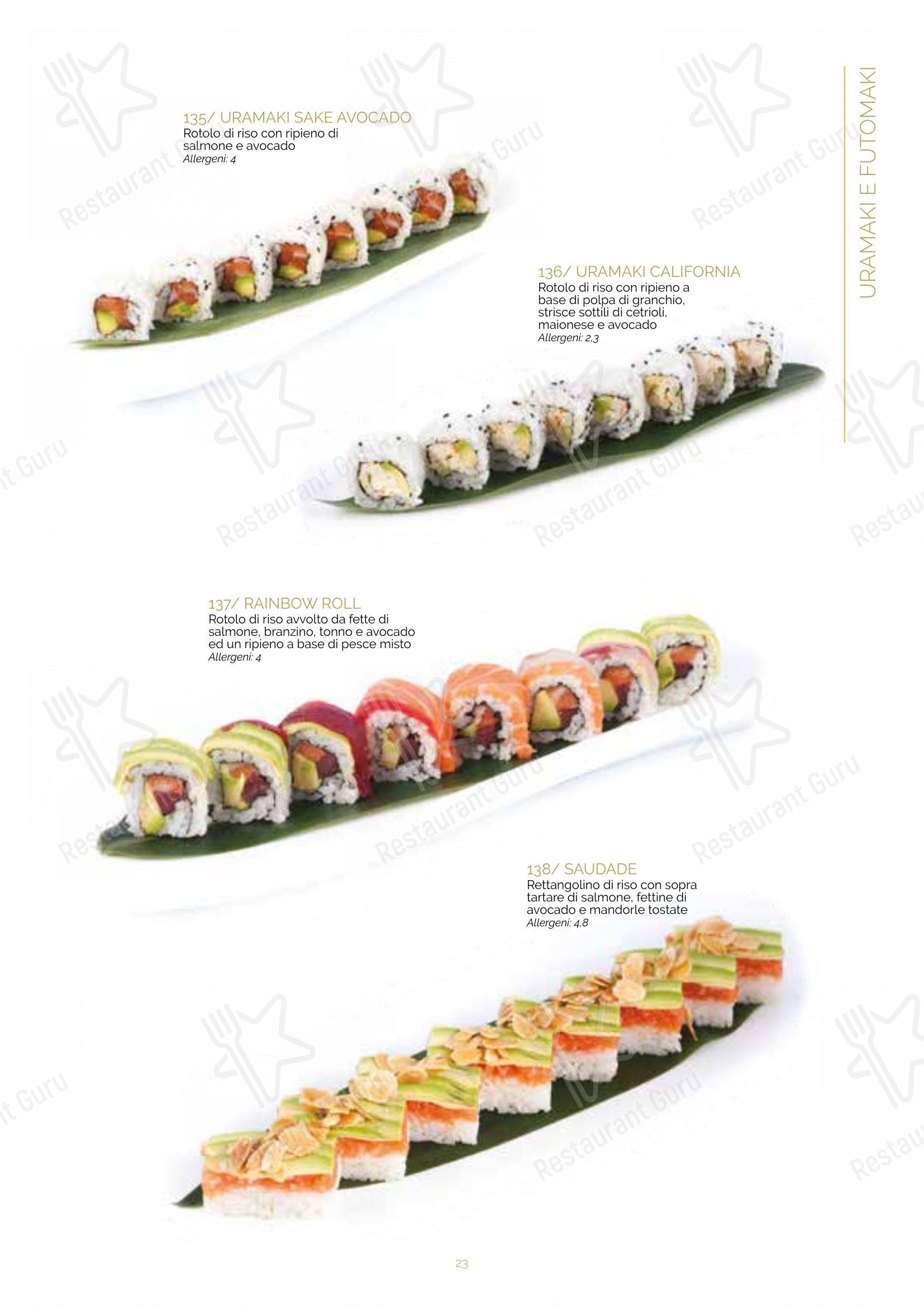 Menu di Ristorante Lin Tasting Emotion - 菜单