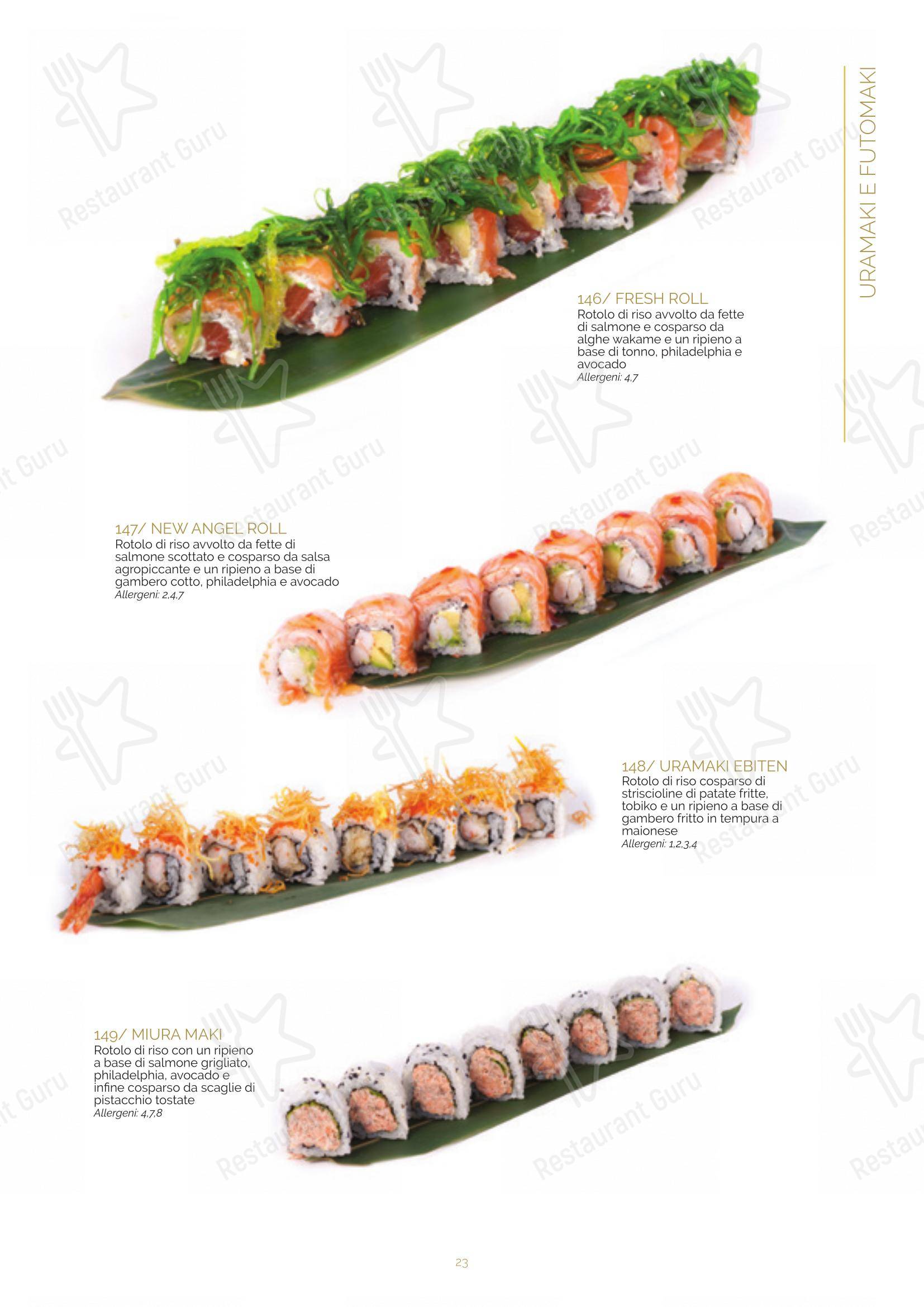Ristorante Lin Tasting Emotion in Legnano - Menu bar